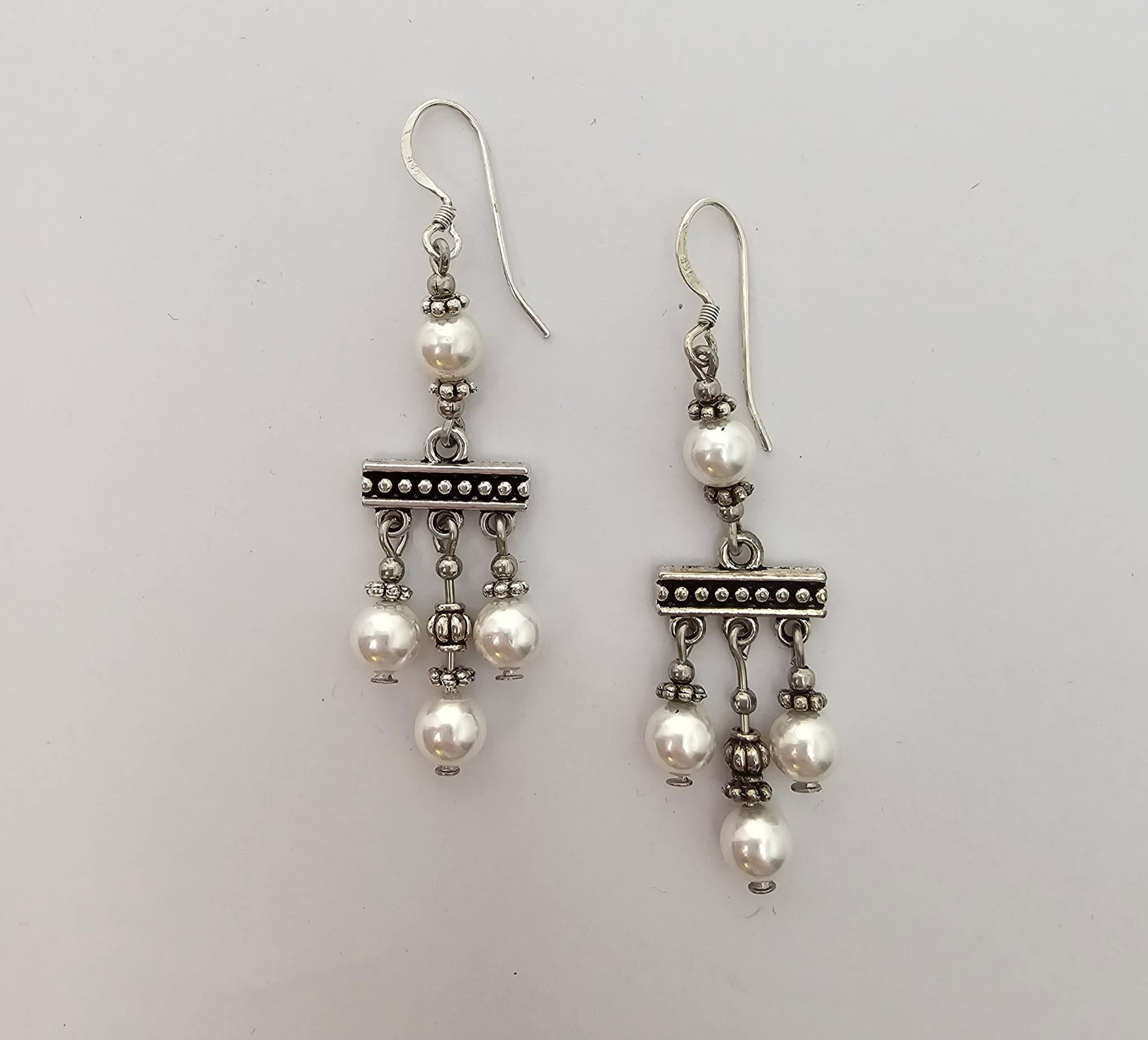 Crotalia Pompeii earrings with three pendants