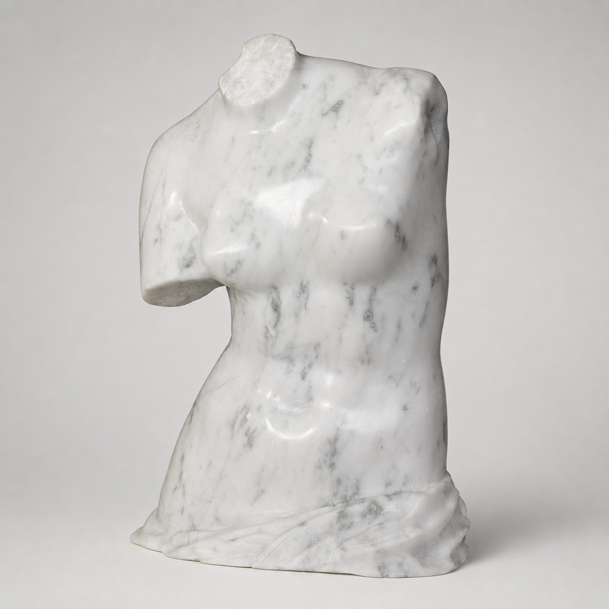 Vénus de Milo (Fragment de Vénus) - Buste en marbre de Carrare 28 cm
