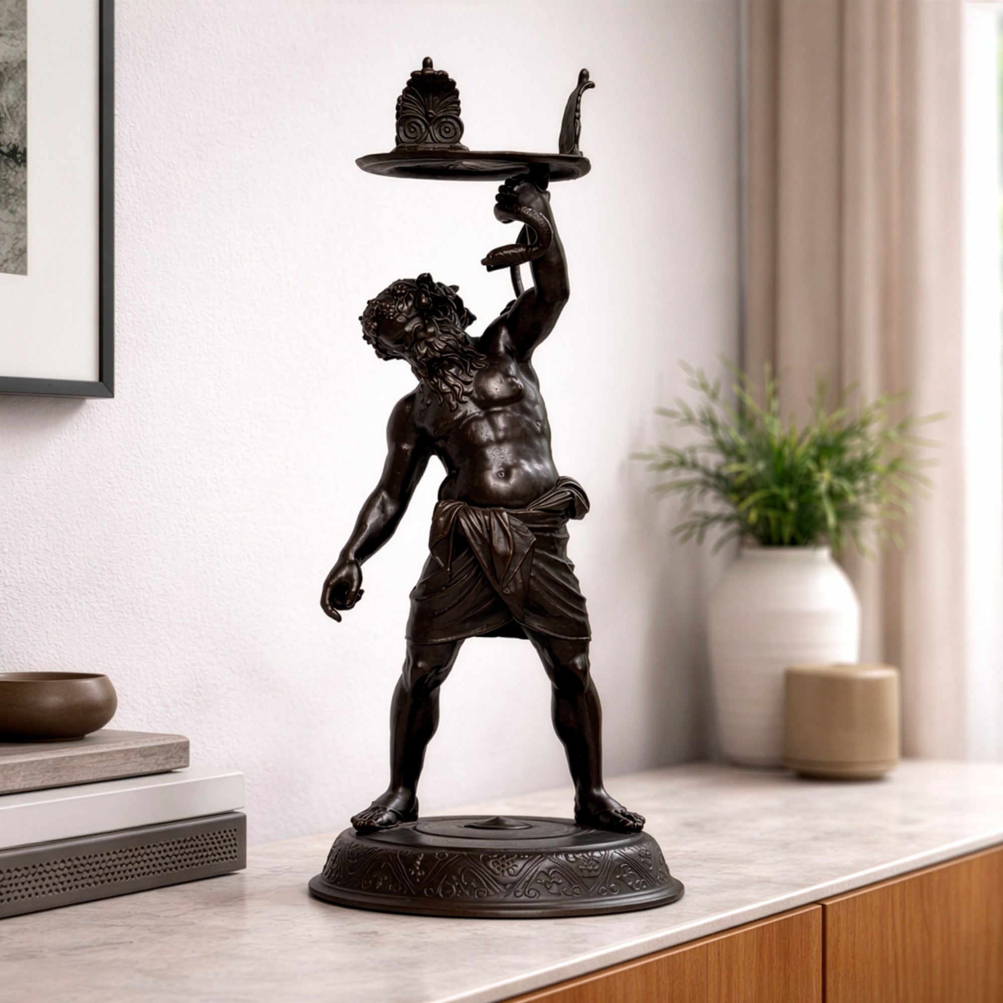 Sileno Pompeyano - Escultura de bronce