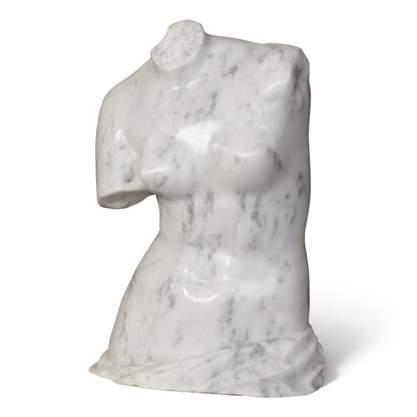 Vista frontal del busto de la Venus de Milo
