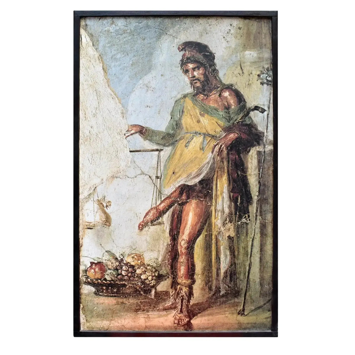 Priapus aus dem Hause der Vettii in Pompeji - Fresko