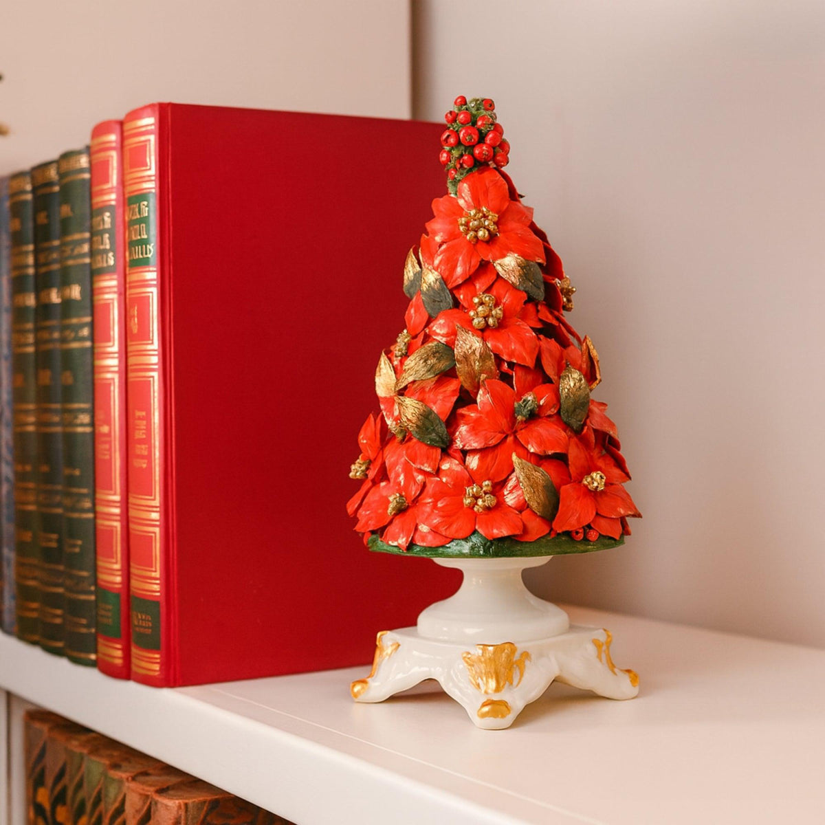 Sapin de Noël en porcelaine Capodimonte Étoiles de Noël