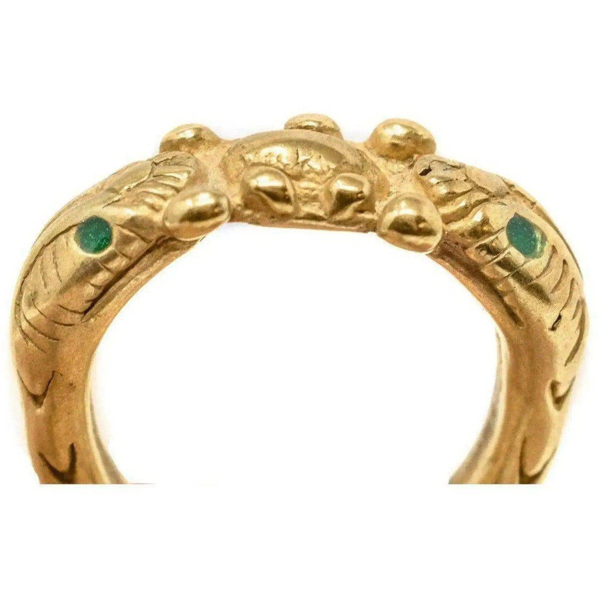 Bague serpent dorée en argent 925, disponible dans la boutique du musée
