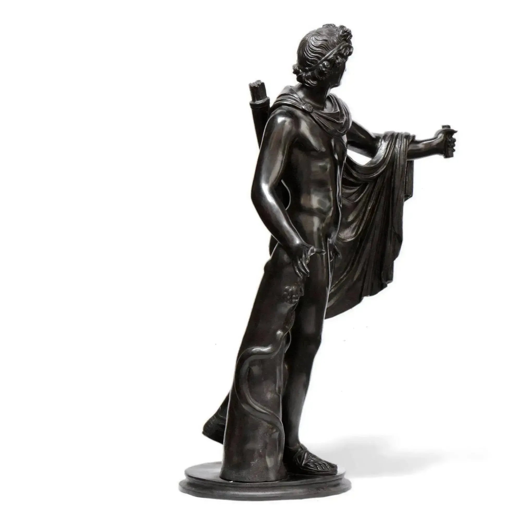Apollon Belvédère des musées du Vatican, statue en bronze