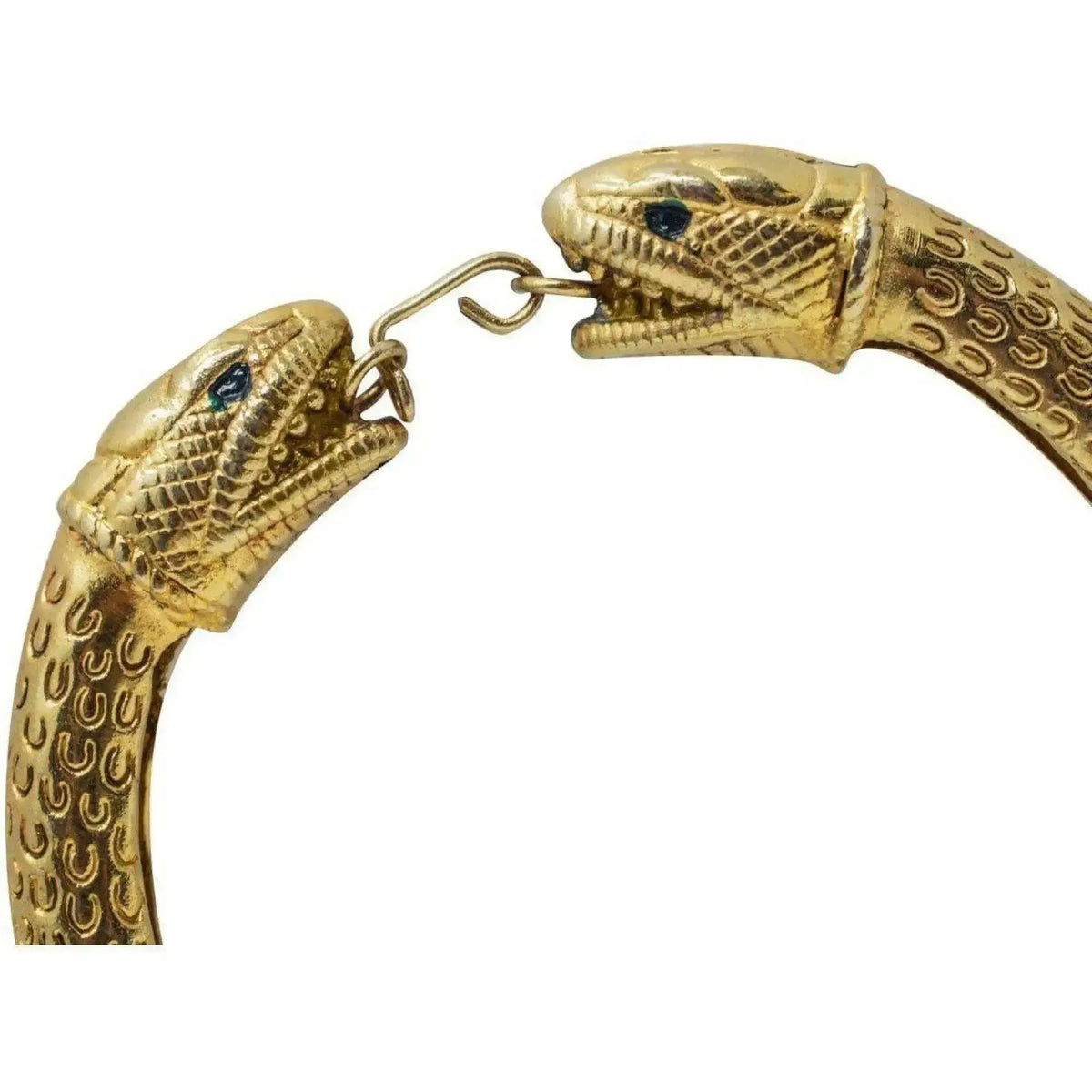 Gold snake bracelet inspired by the armilla of Herculaneum