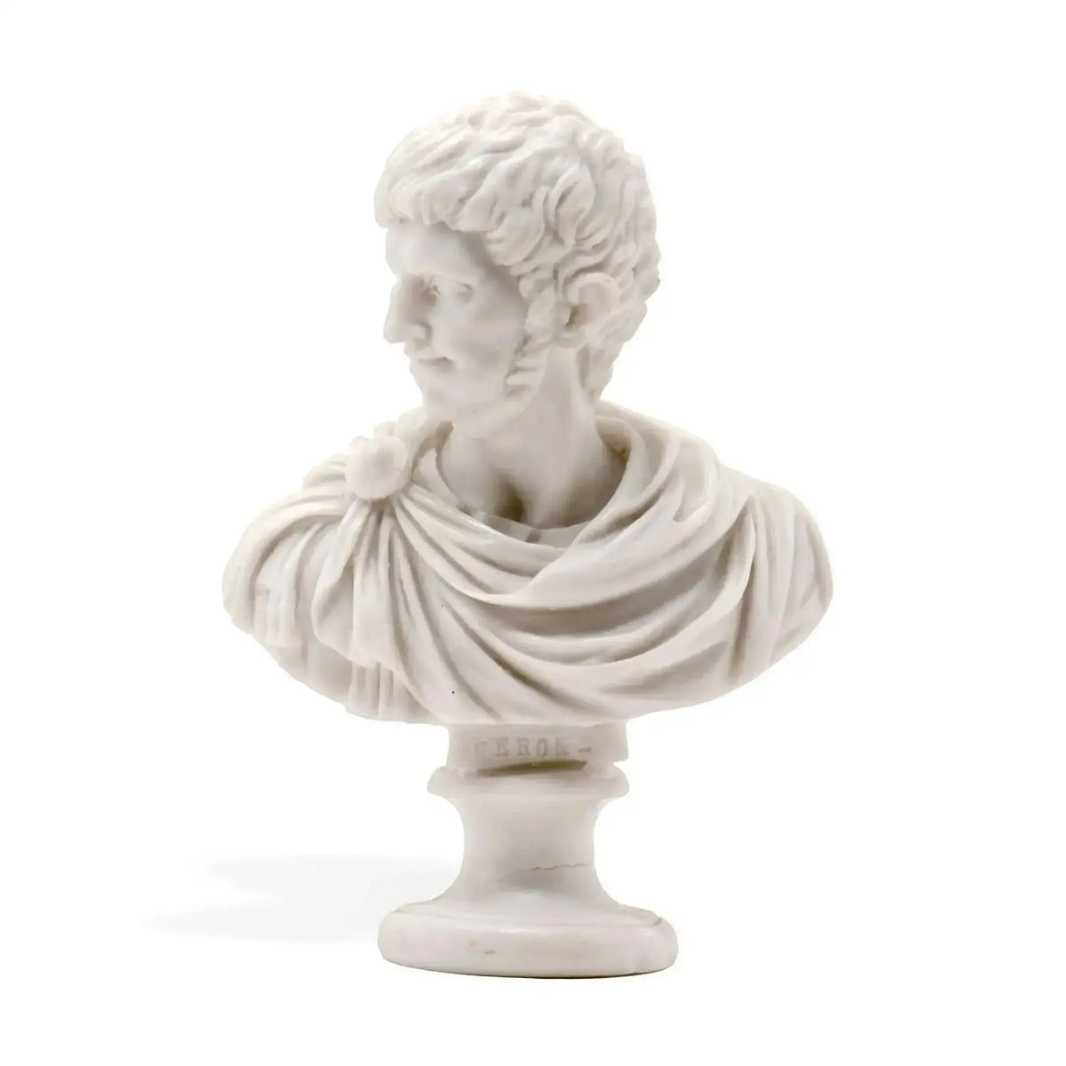 Busto de mármol del emperador loco Nerone.