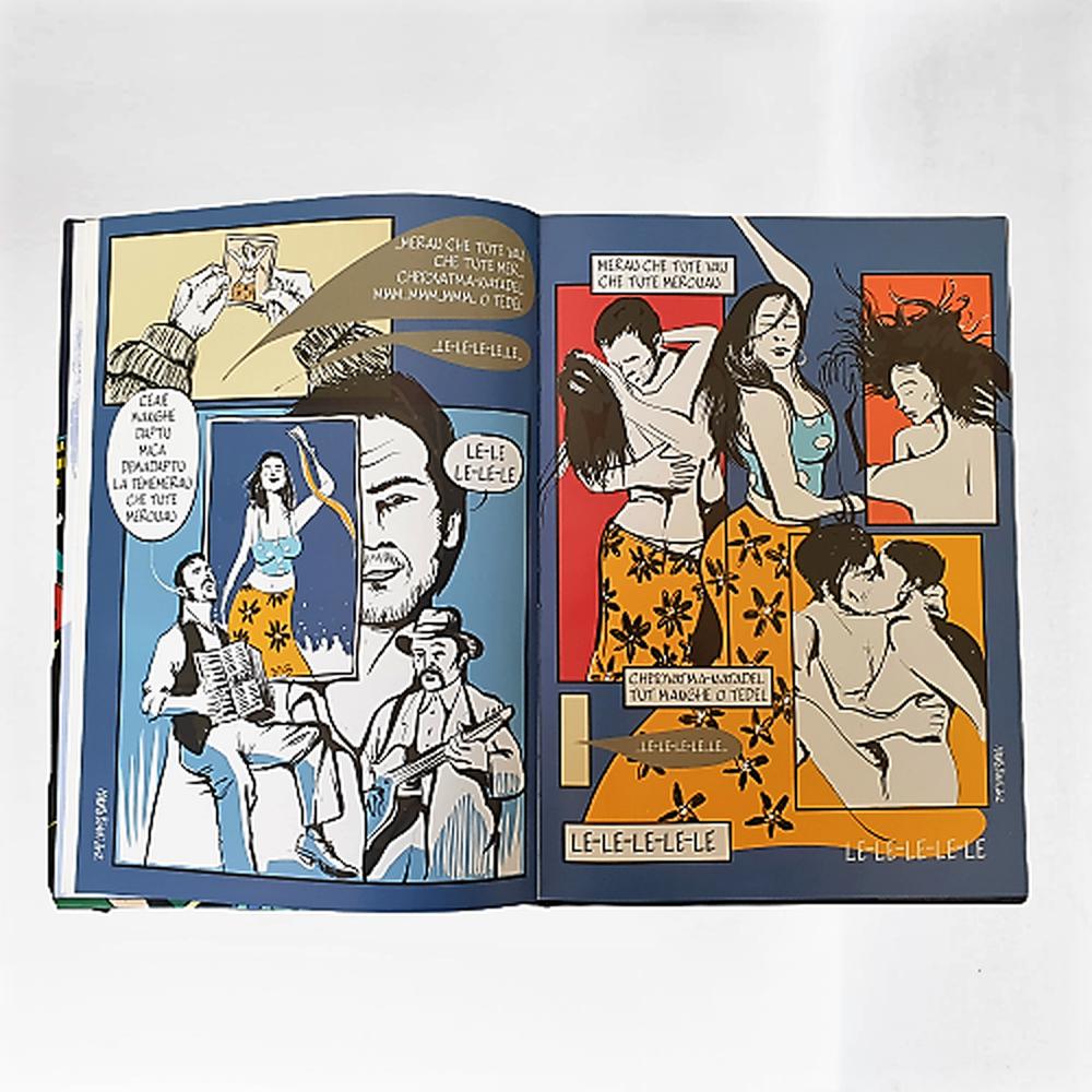 ダニエレ・セペ「Canzoniere Illustrato」は、12曲のための12のコミックを収めた106ページの美しい作品です。 - Museum-Shop.it