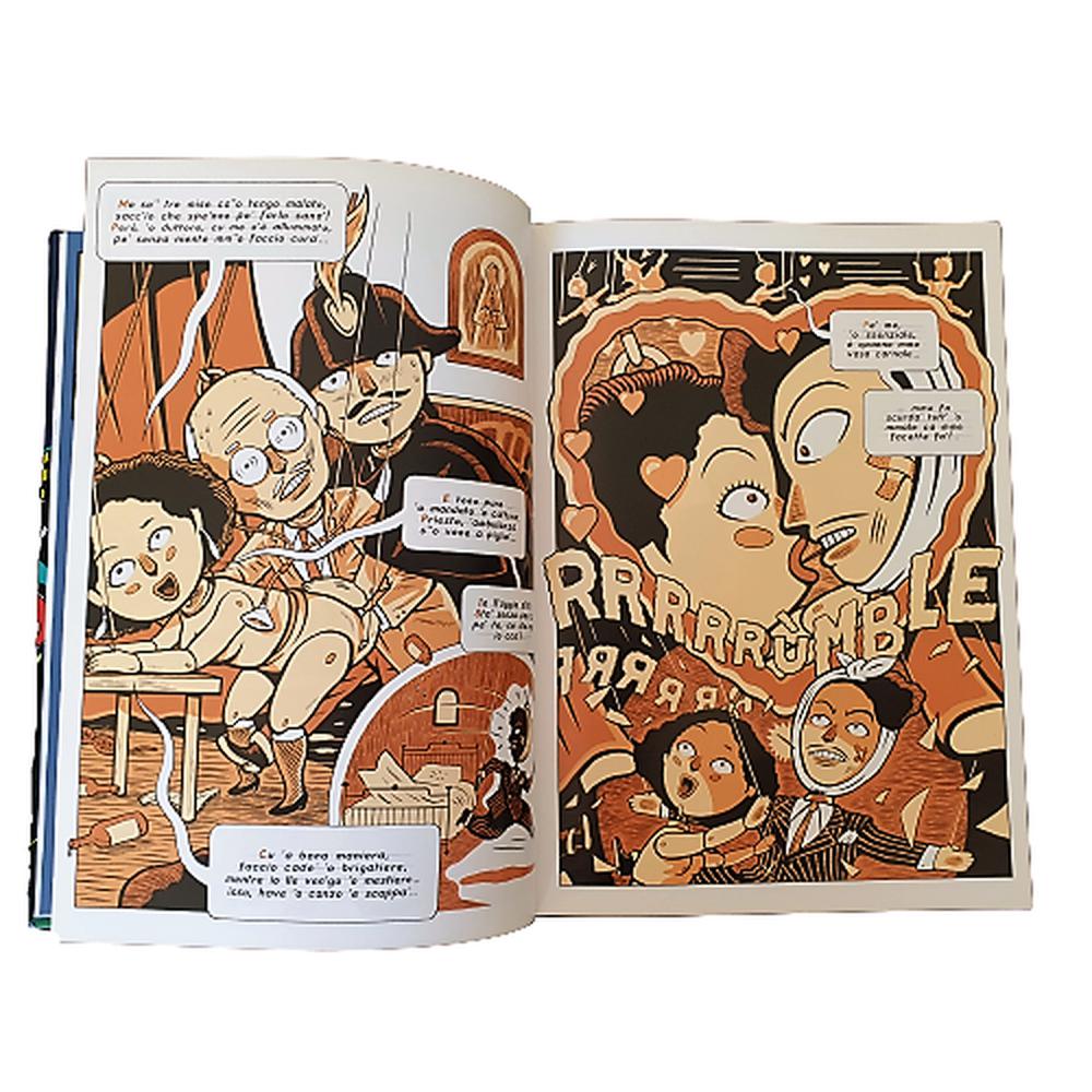 ダニエレ・セペ「Canzoniere Illustrato」は、12曲のための12のコミックを収めた106ページの美しい作品です。 - Museum-Shop.it