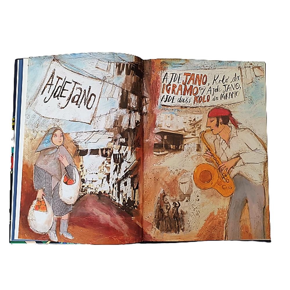 ダニエレ・セペ「Canzoniere Illustrato」は、12曲のための12のコミックを収めた106ページの美しい作品です。 - Museum-Shop.it