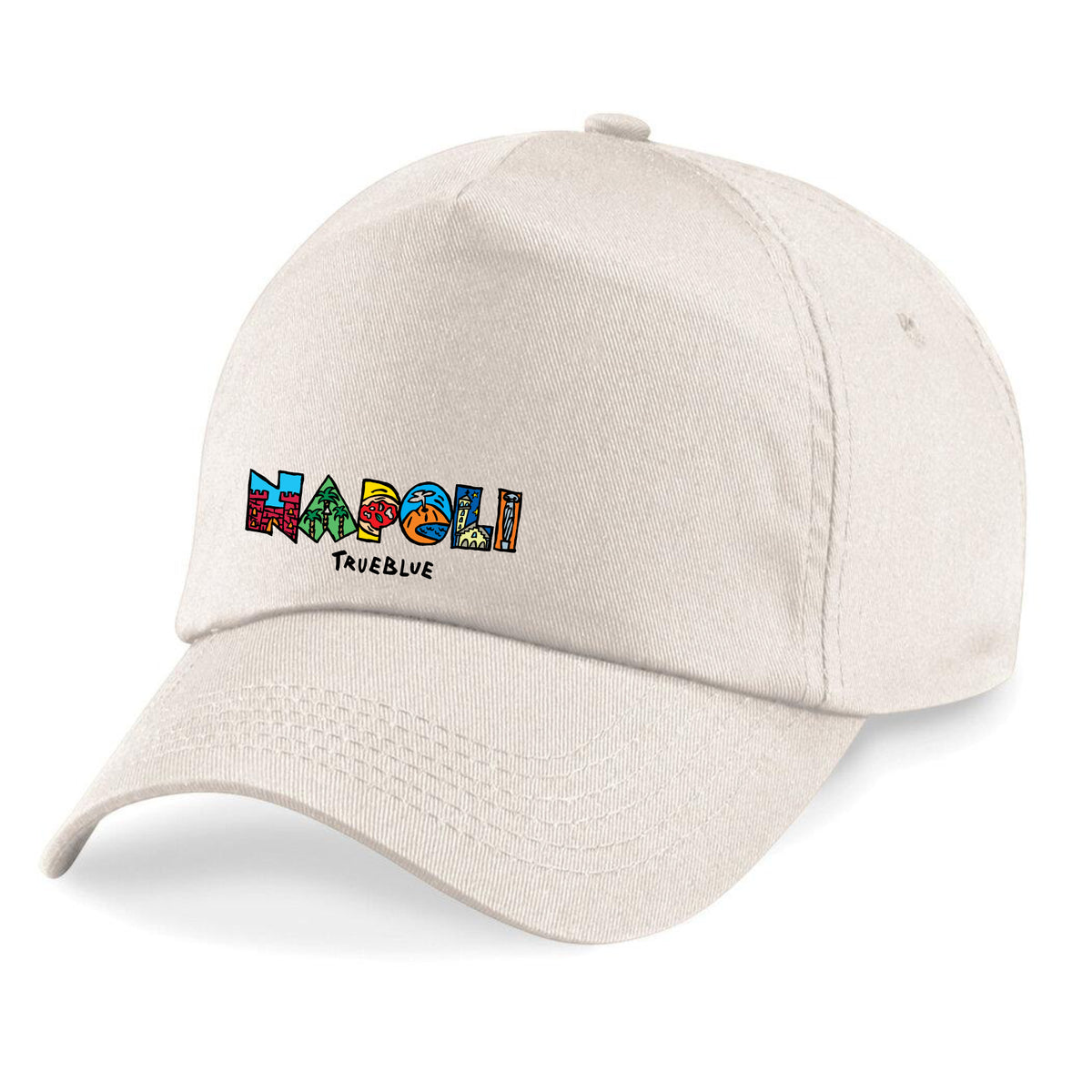 Napoli-Mütze mit illustrativem Design
