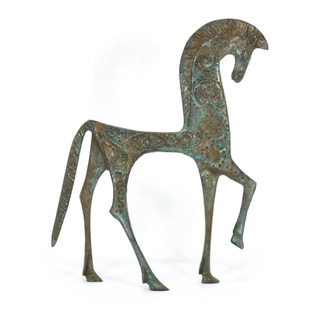 Bronze statuette of a Greek horse