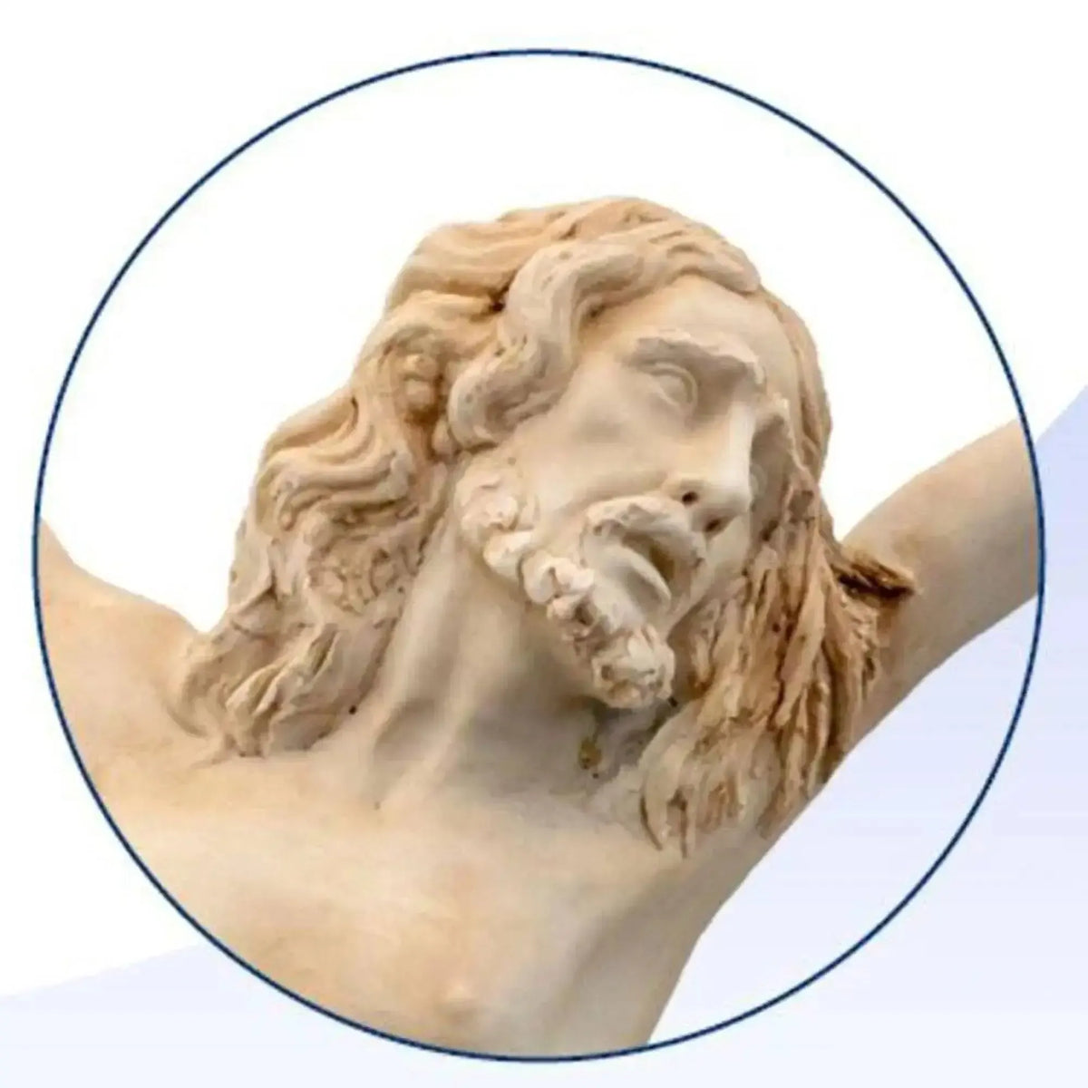 Crucifix en porcelaine de Capodimonte.