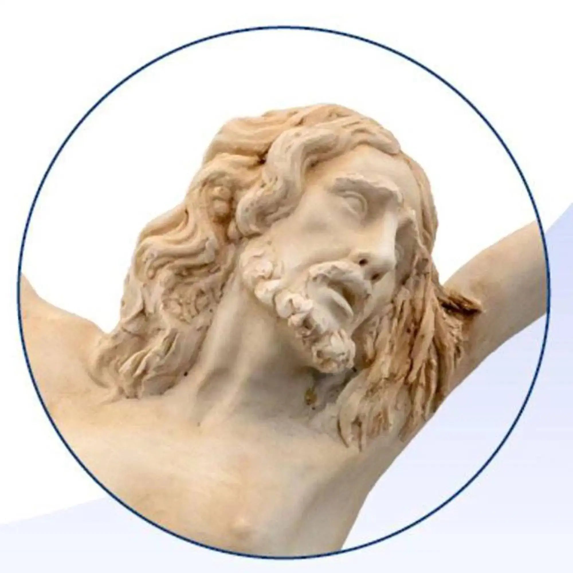 Capodimonte porcelain crucifix.