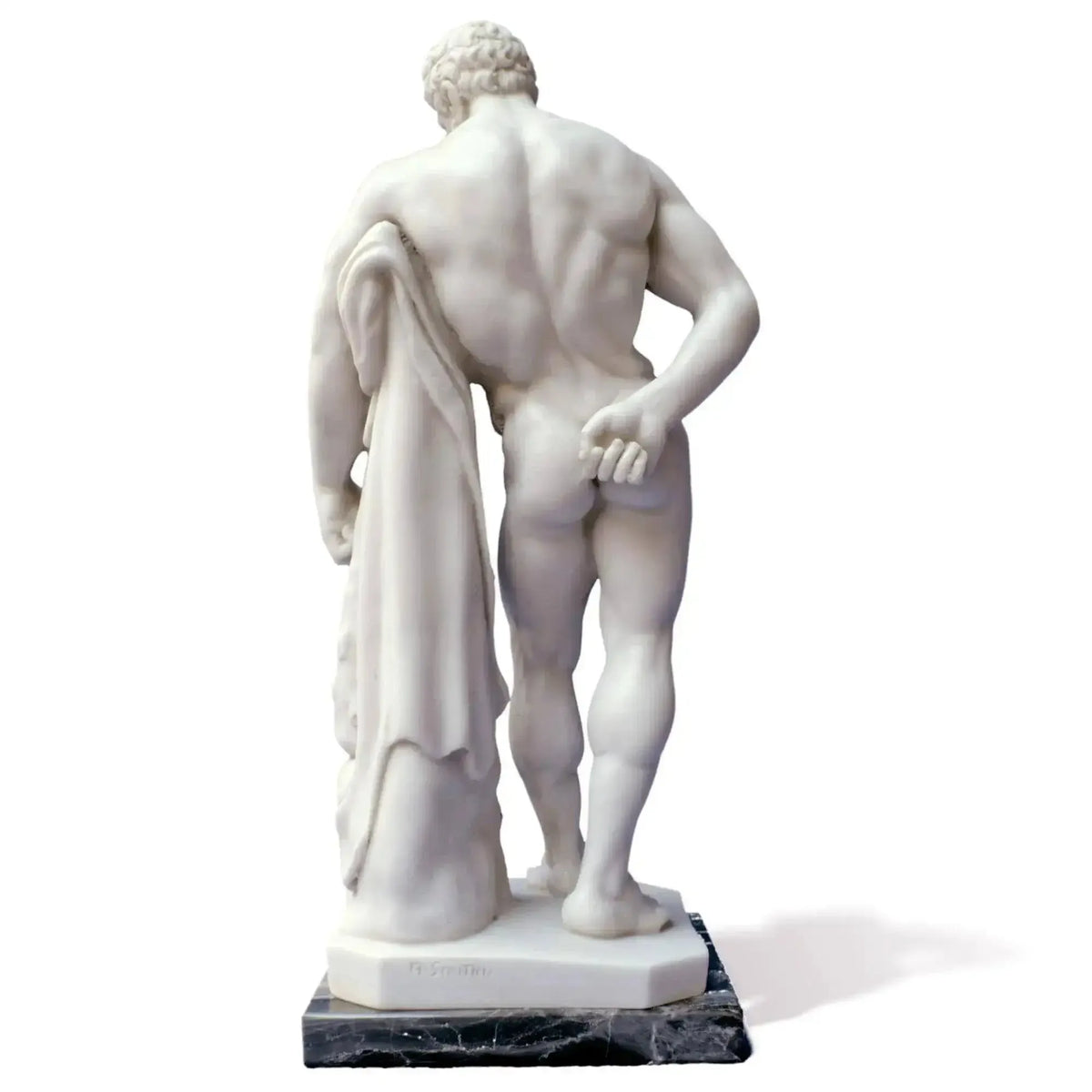 Farnese Hercules in marble, height 33 cm