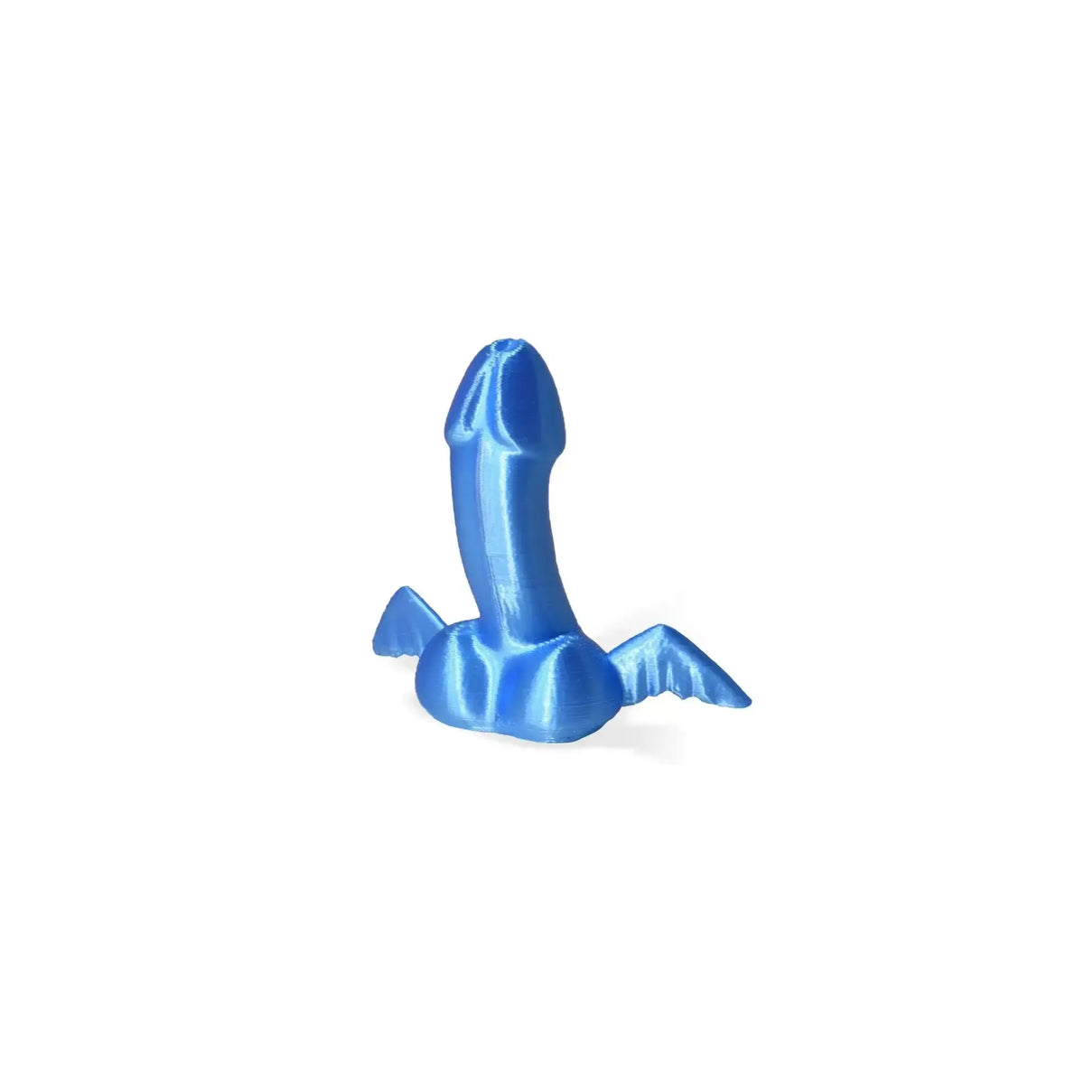 Kleiner geflügelter Phallus im 3D-Druck, erotische Kunst aus Pompeji