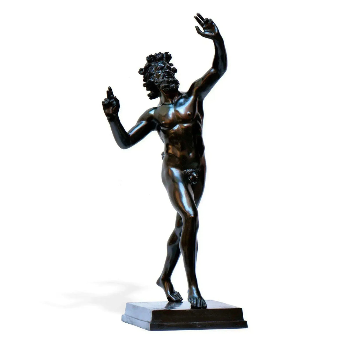 Statue of the dancing faun of Pompeii - dancing faun Pompeii