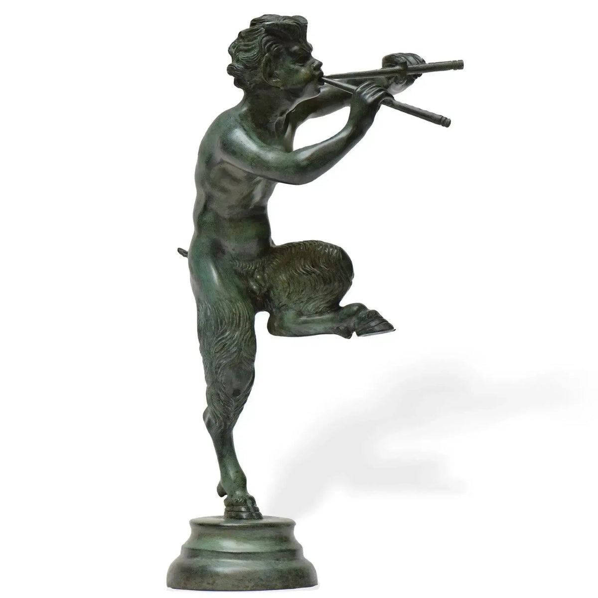 Bronze statue of the faun with fifes