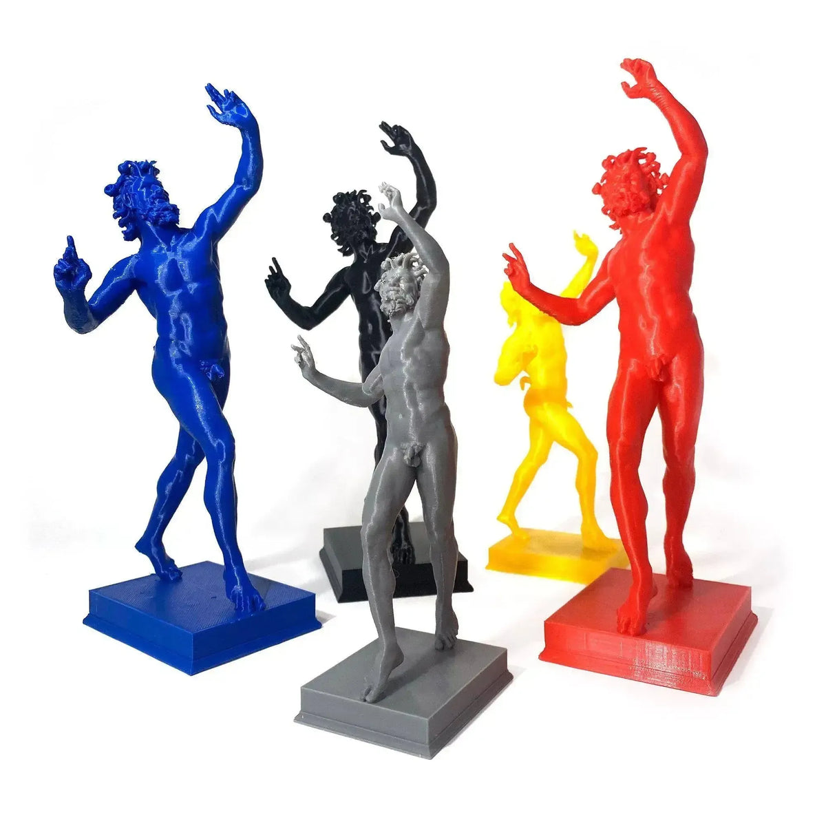Statue tridimensionnelle du Faune dansant de Pompéi