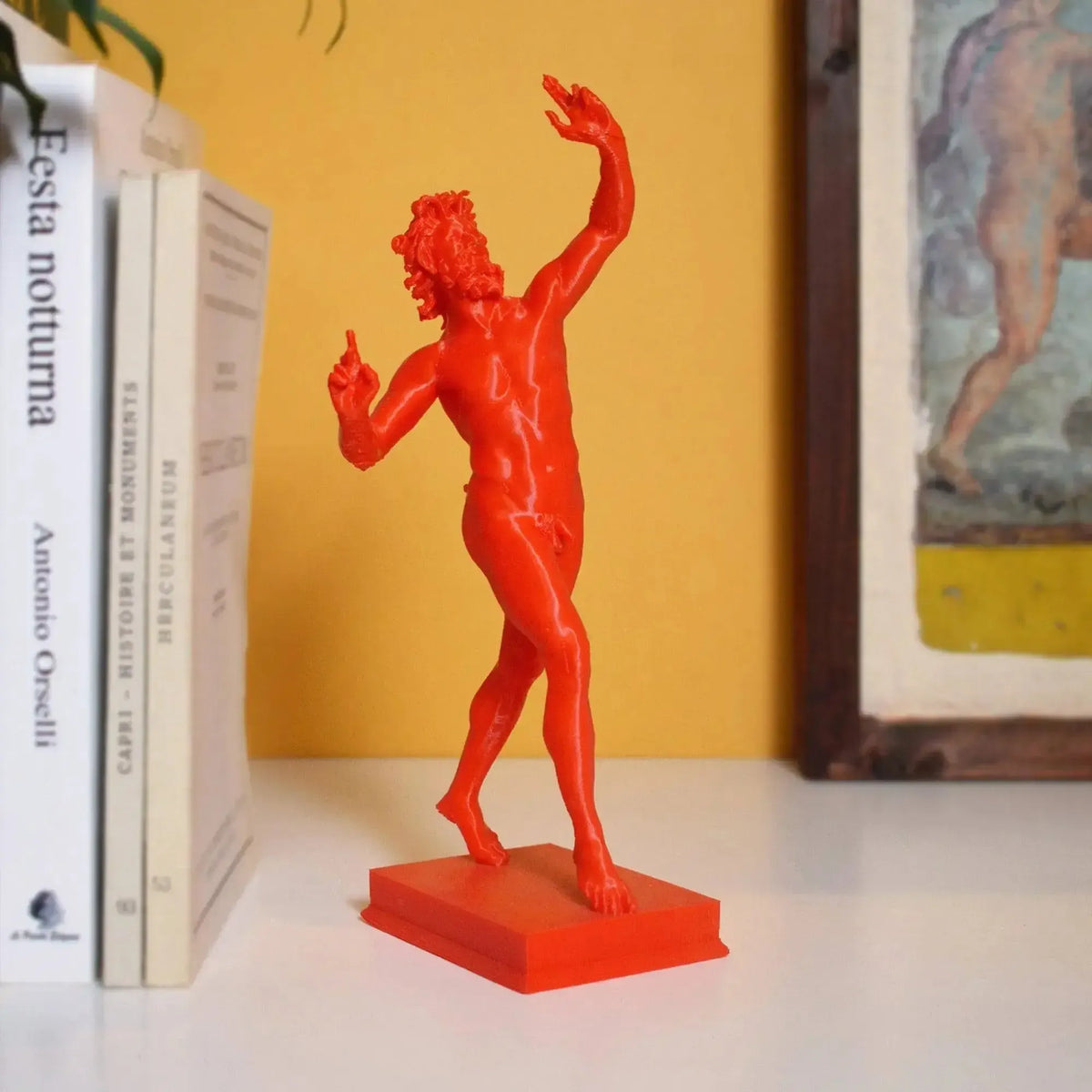 Estatua 3D del fauno danzante de Pompeya