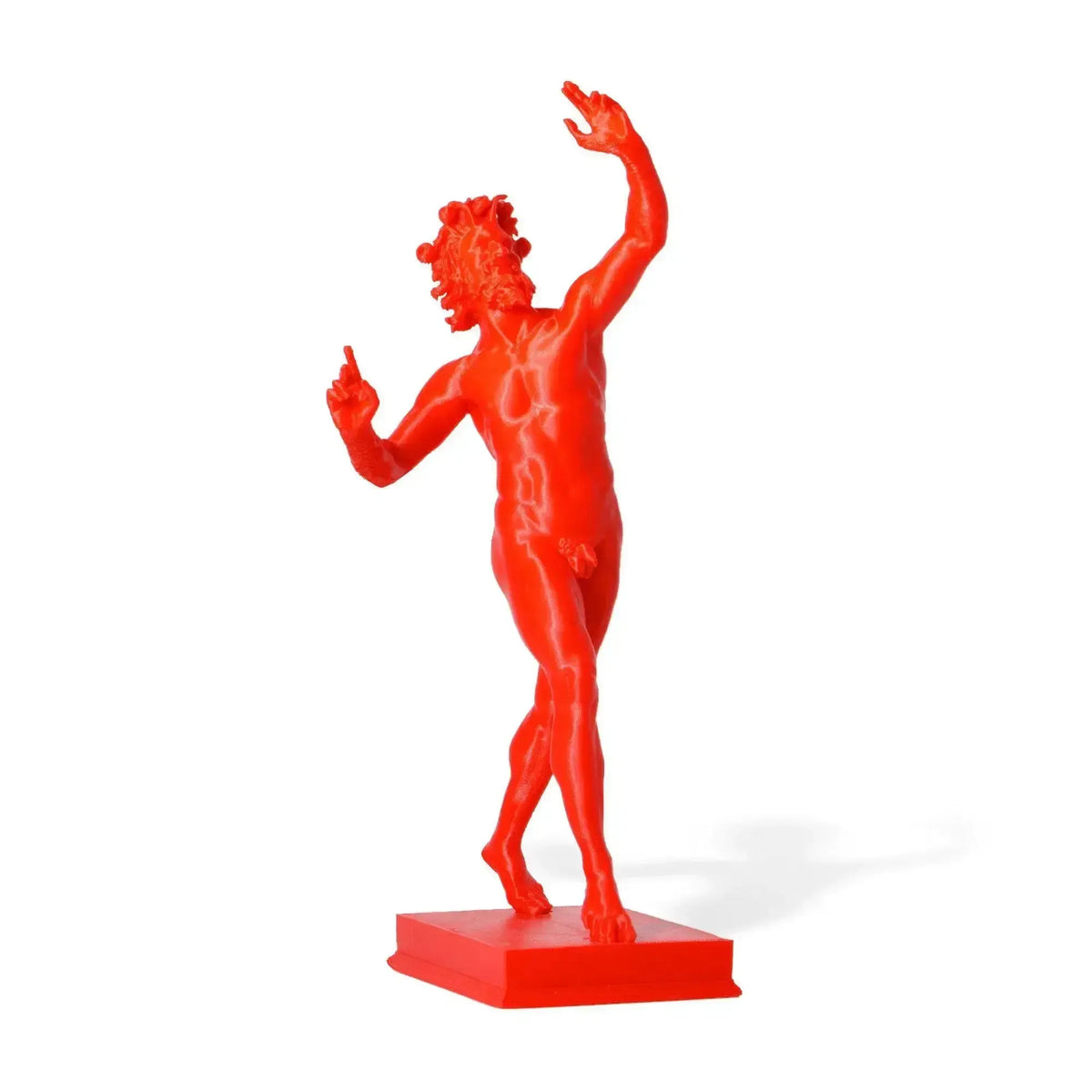 Estatua impresa en 3D del fauno danzante Pompeya