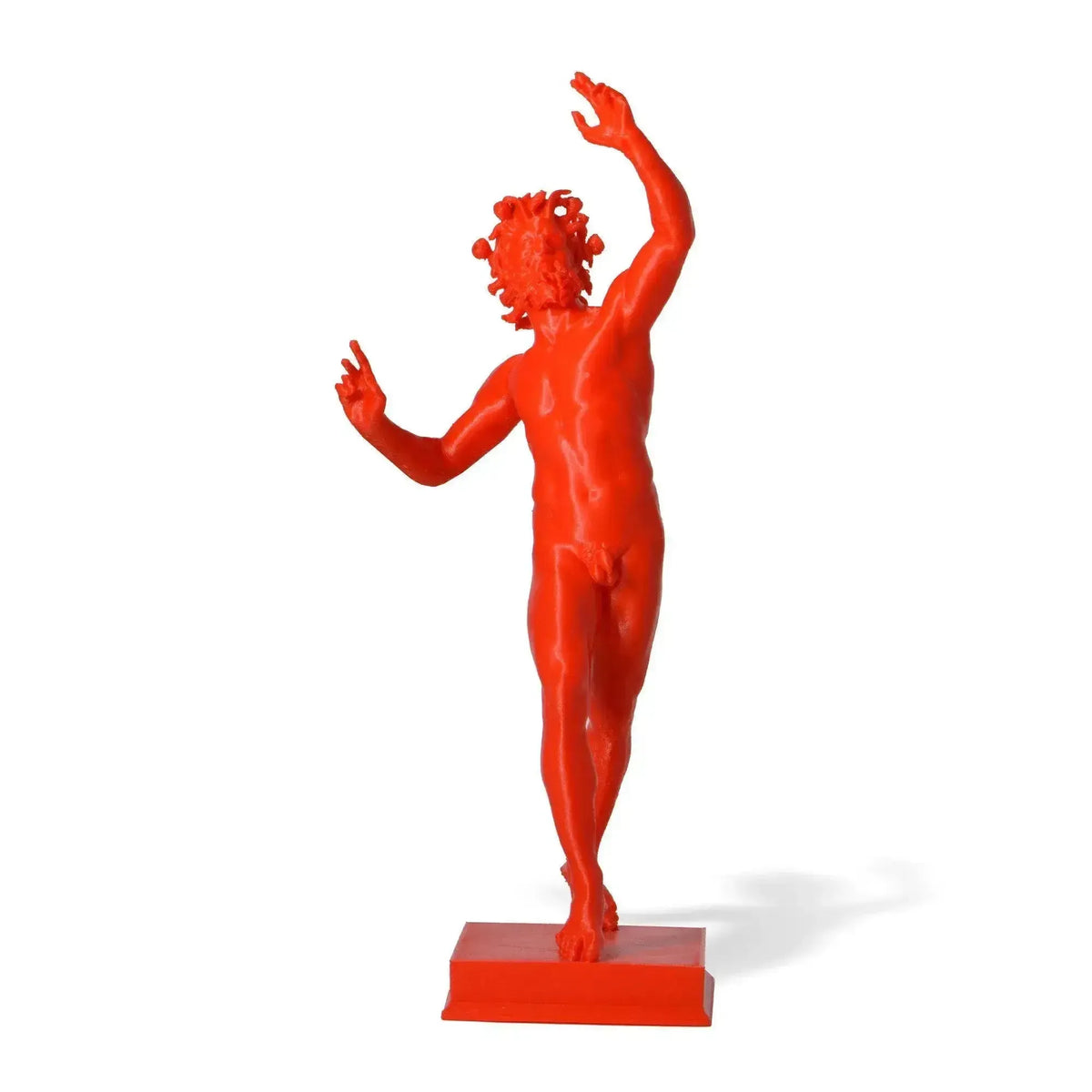 Estatua tridimensional del fauno danzante Pompeya