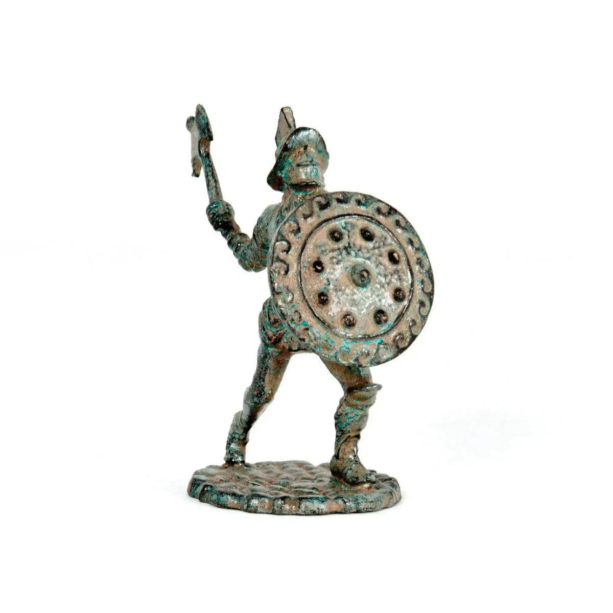 Roman Gladiator statuette - Thracian bronze - Front view