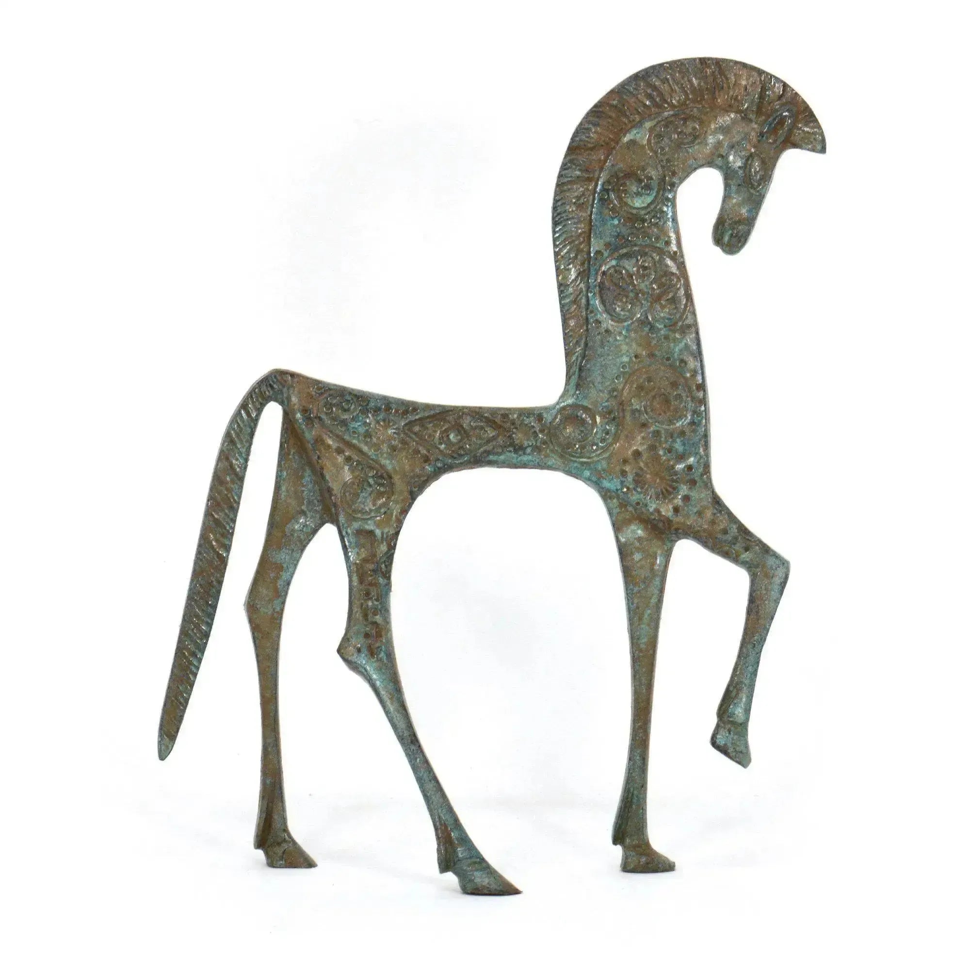 Bronze statuette of a Greek horse