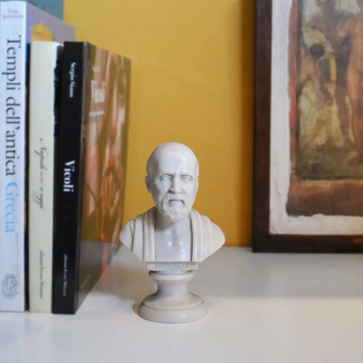 Hippocrates - Marble Bust 15 cm