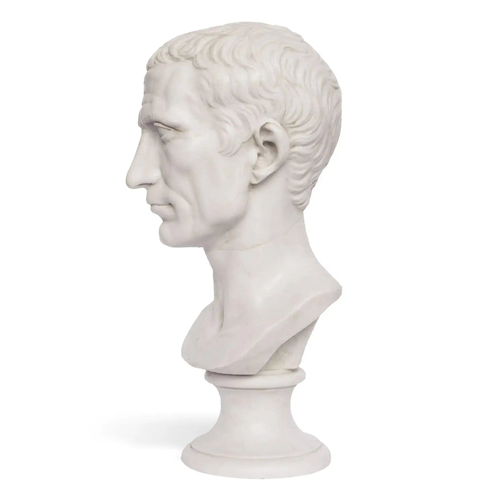 Giulio Cesare - Busto in marmo 47 cm