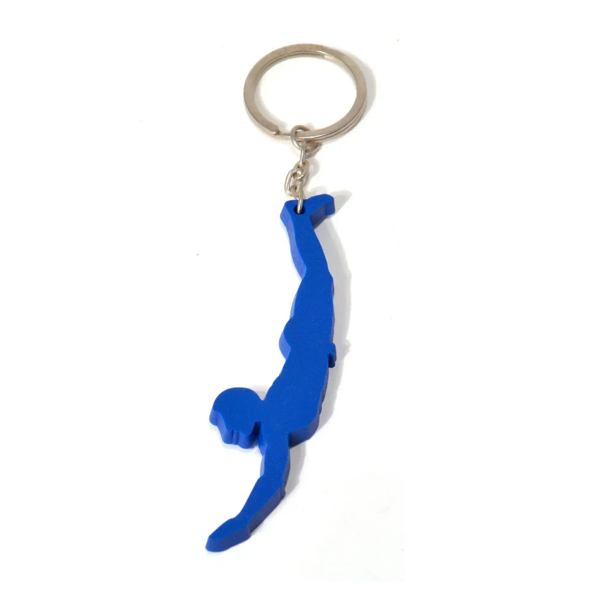 Blue Paestum diver key ring