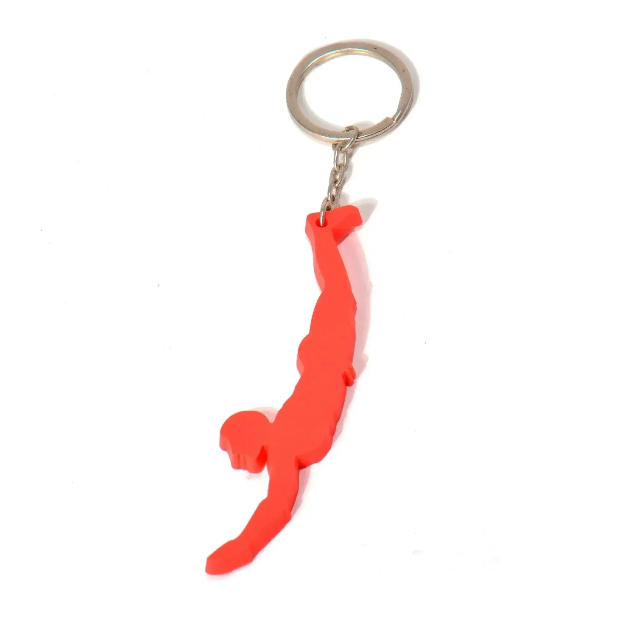 Red Paestum diver key ring
