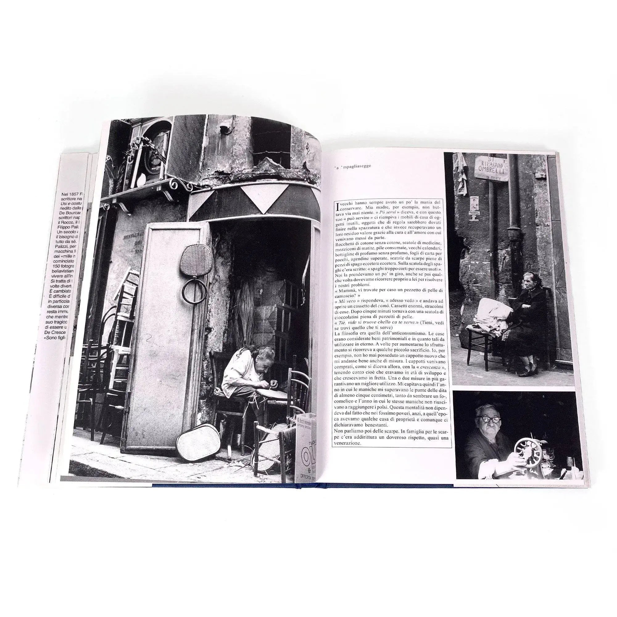 Luciano De Crescenzo La Napoli di Bellavista Libro fotografico