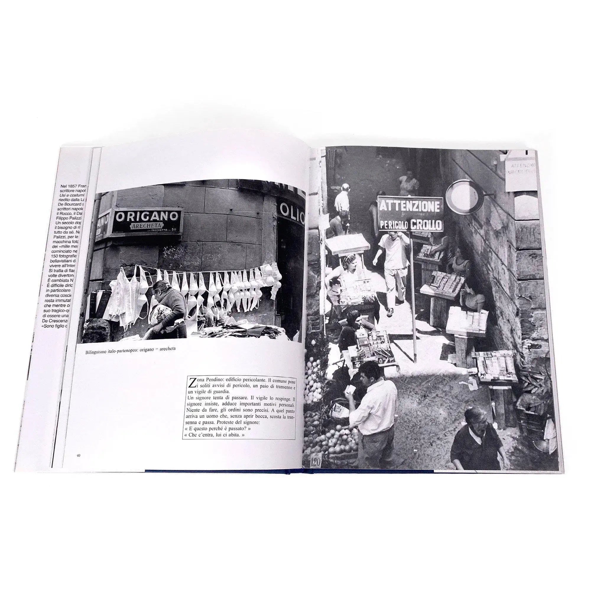 Luciano De Crescenzo La Napoli di Bellavista Libro fotografico