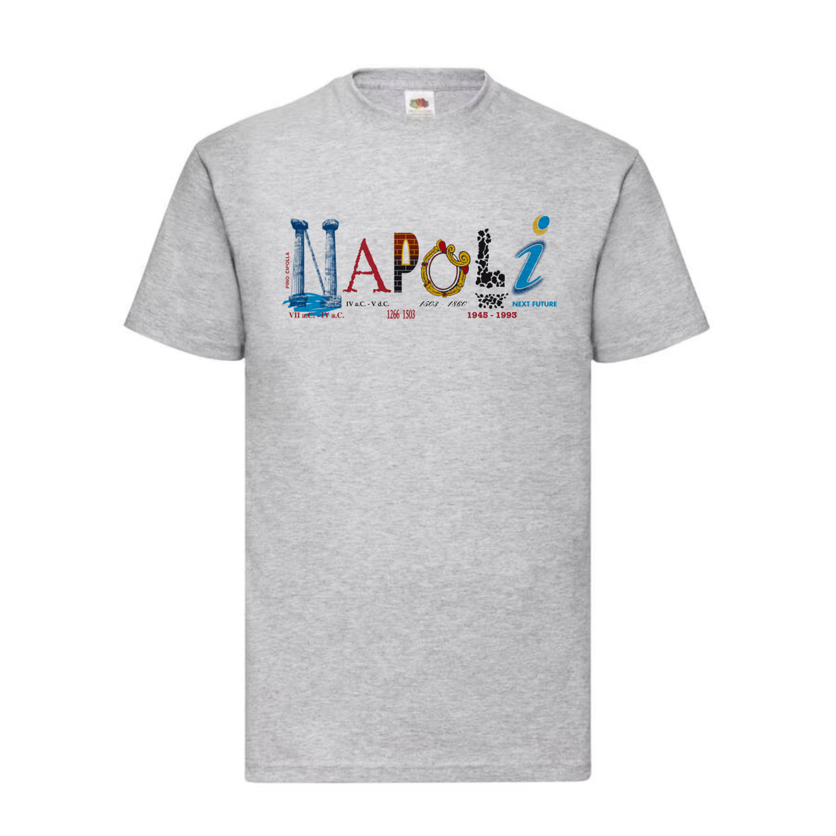 Unisex T-Shirt Napoli – 100% Baumwolle, Hergestellt in Italien