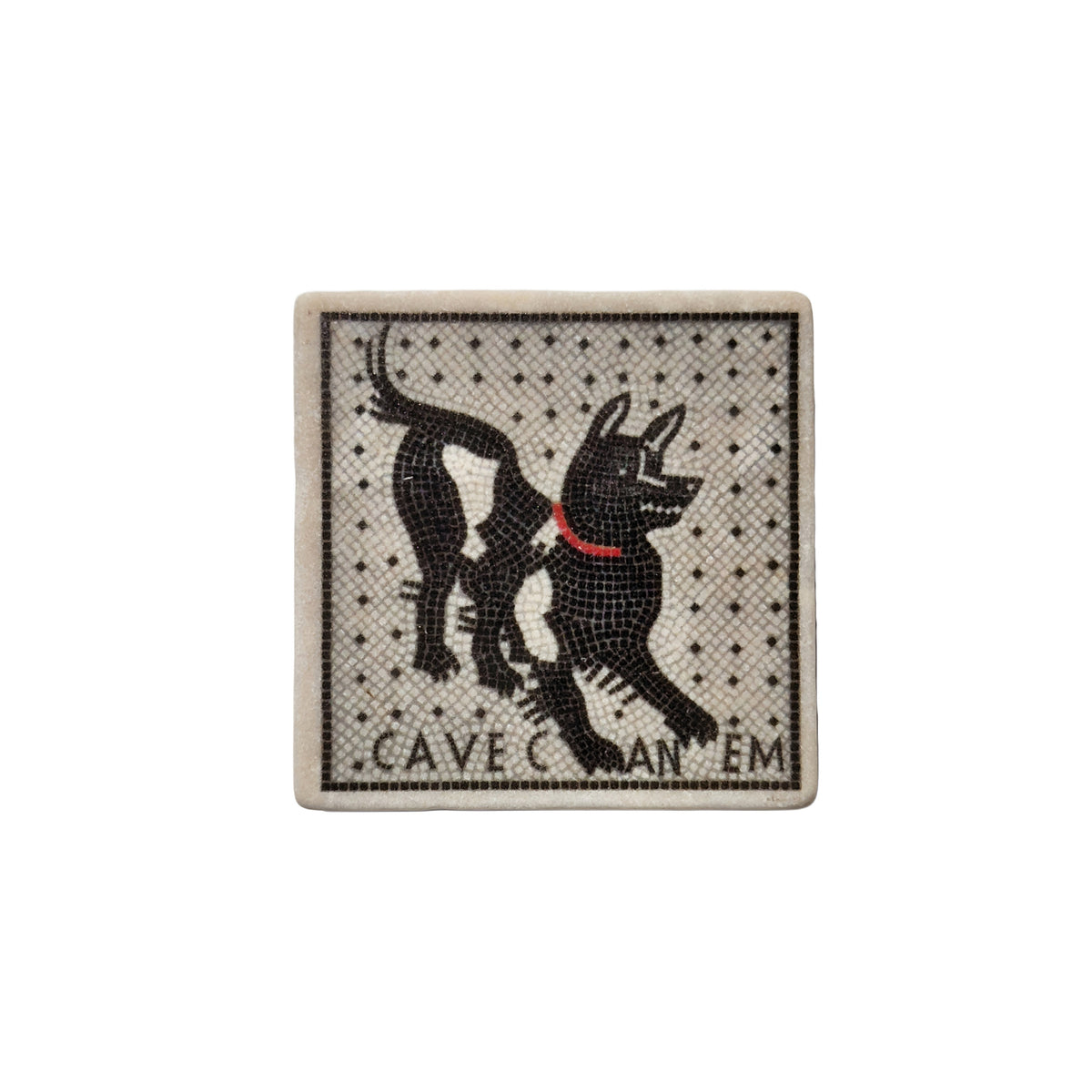 Cave Canem - Magnete aus Botticino-Marmor