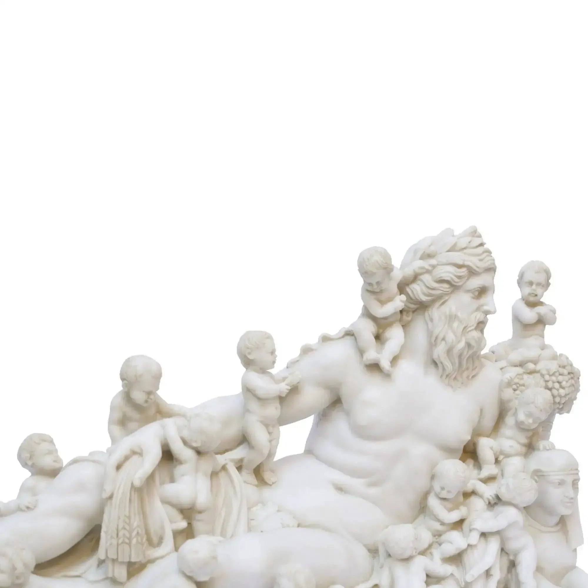 Estatua del dios Nilo en mármol.