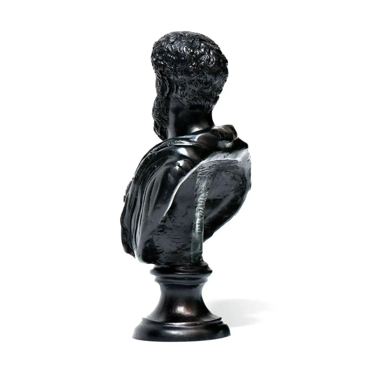 Profile of the bust of Marcus Aurelius, Roman emperor.