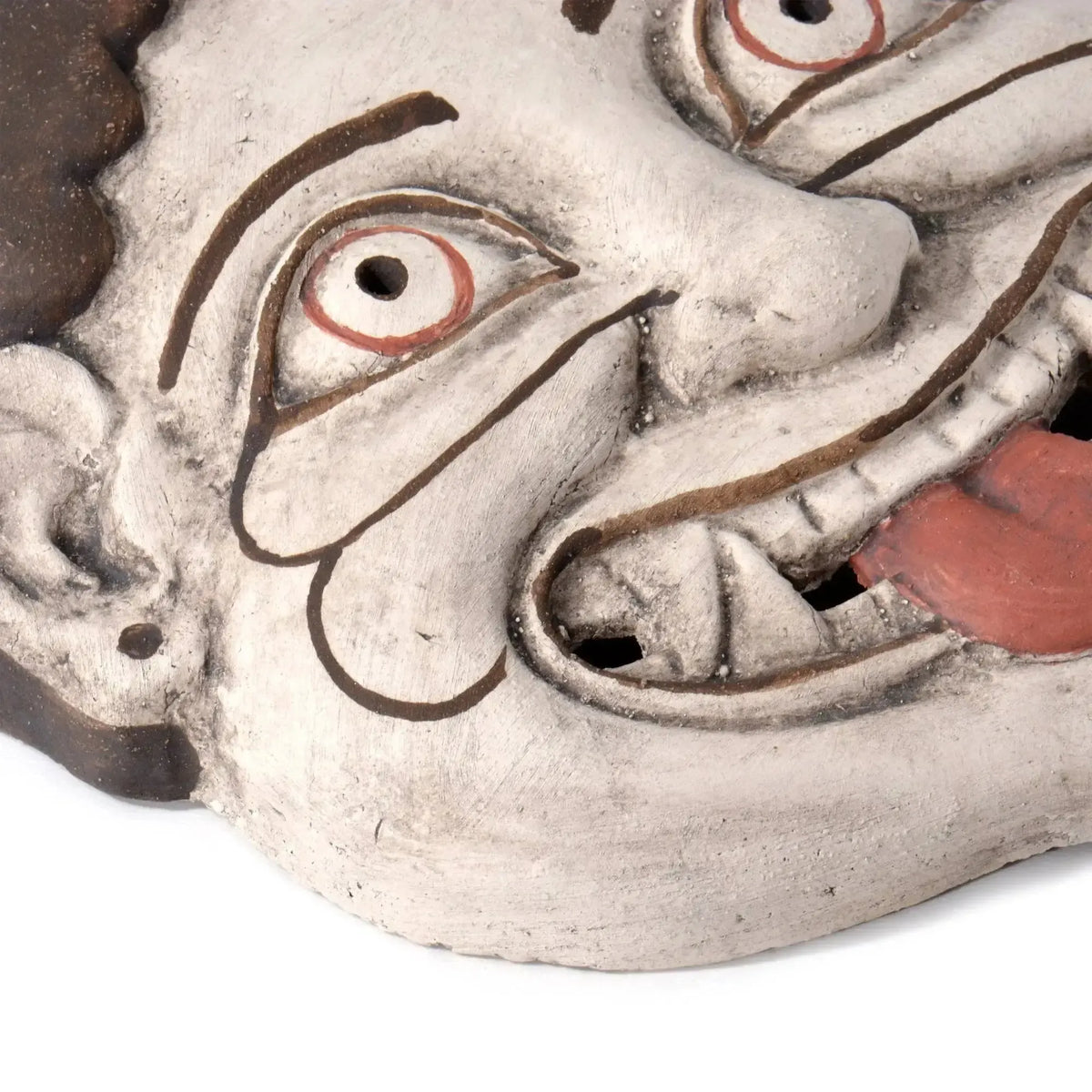 Máscara griega de gorgona de terracota
