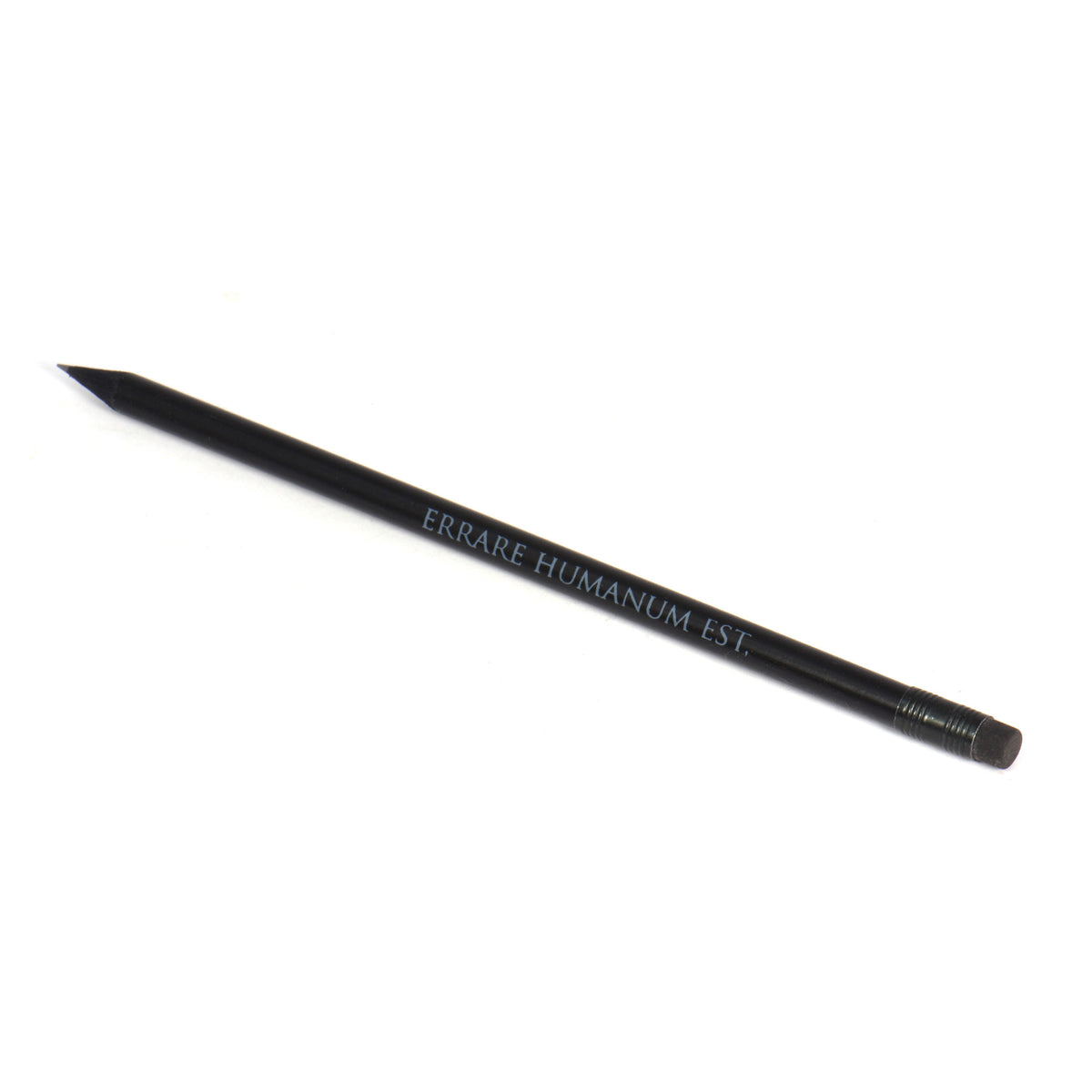 Crayon noir avec double phrase latine « Errare humanum est – Perseverare autem diabolicum » – ironie et sagesse ancienne - vue sur « Errare humanum est »