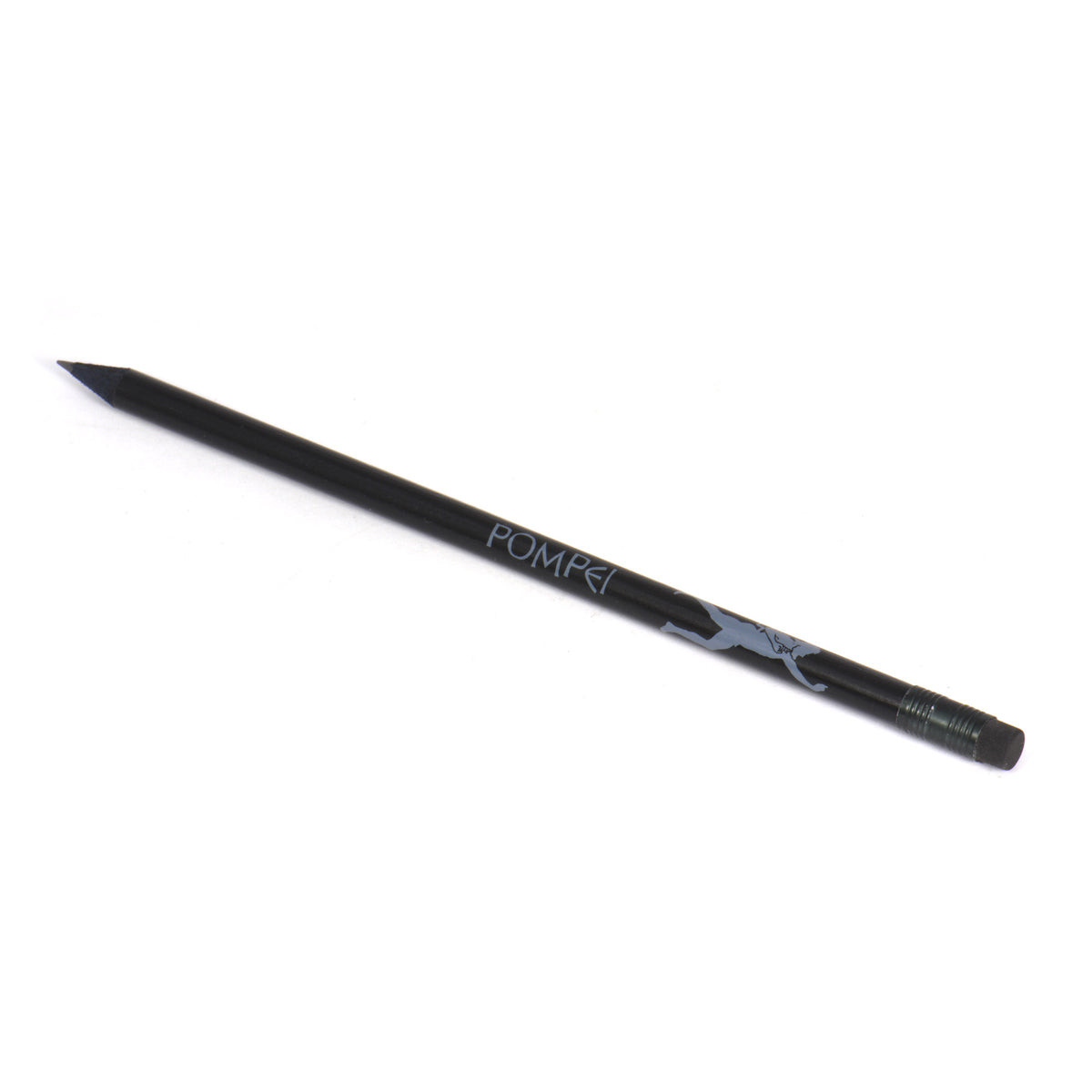 Crayon noir avec gomme décorée avec la fresque de Flora de Pompéi – inspiration romaine classique