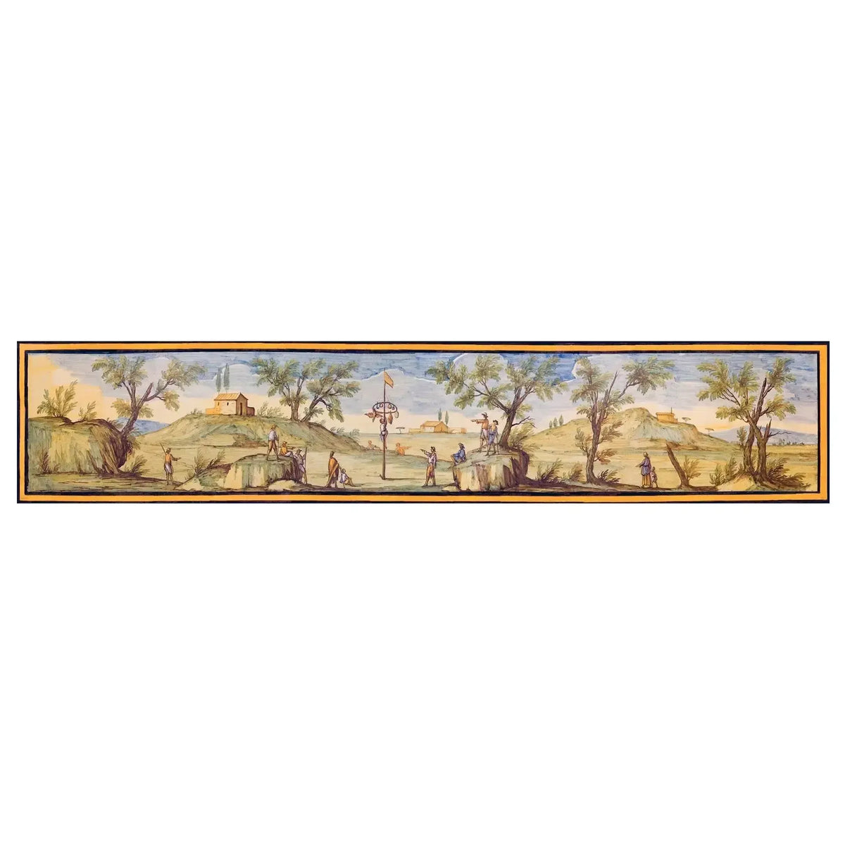 Neapolitan terracotta majolica