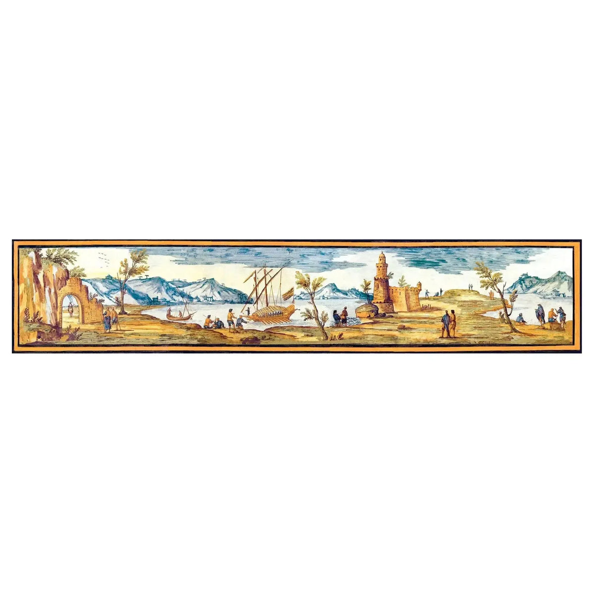 Tiles from the Basilica of Santa Chiara