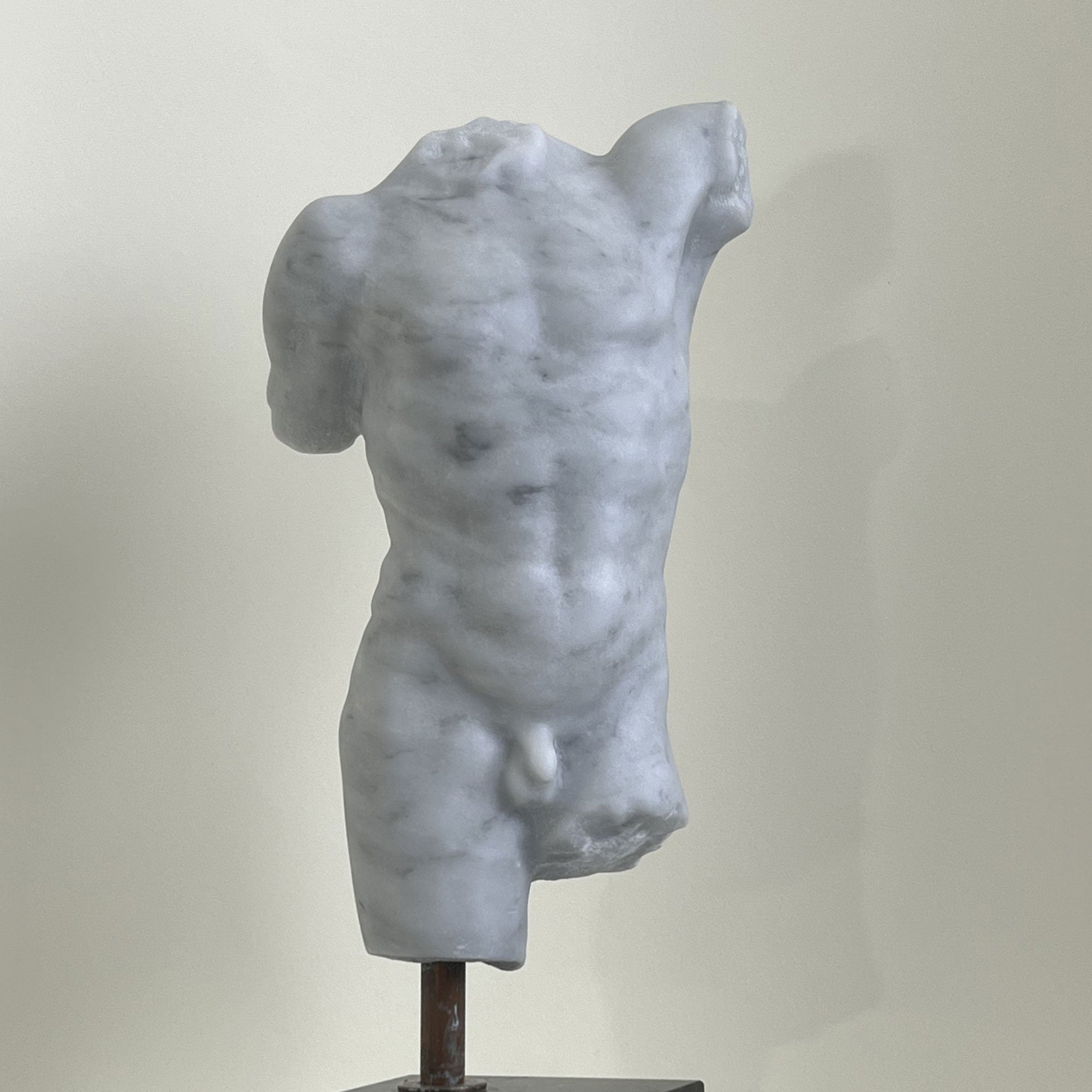 Torso of Perseus Sculpted in Carrara Marble