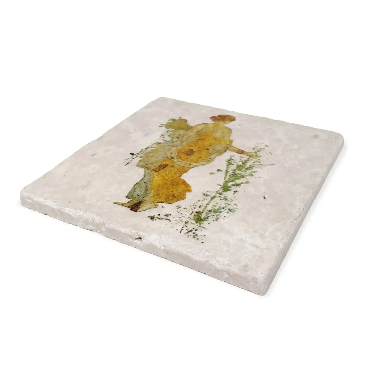 Carrelage en marbre Botticino Flora Nymphe grecque