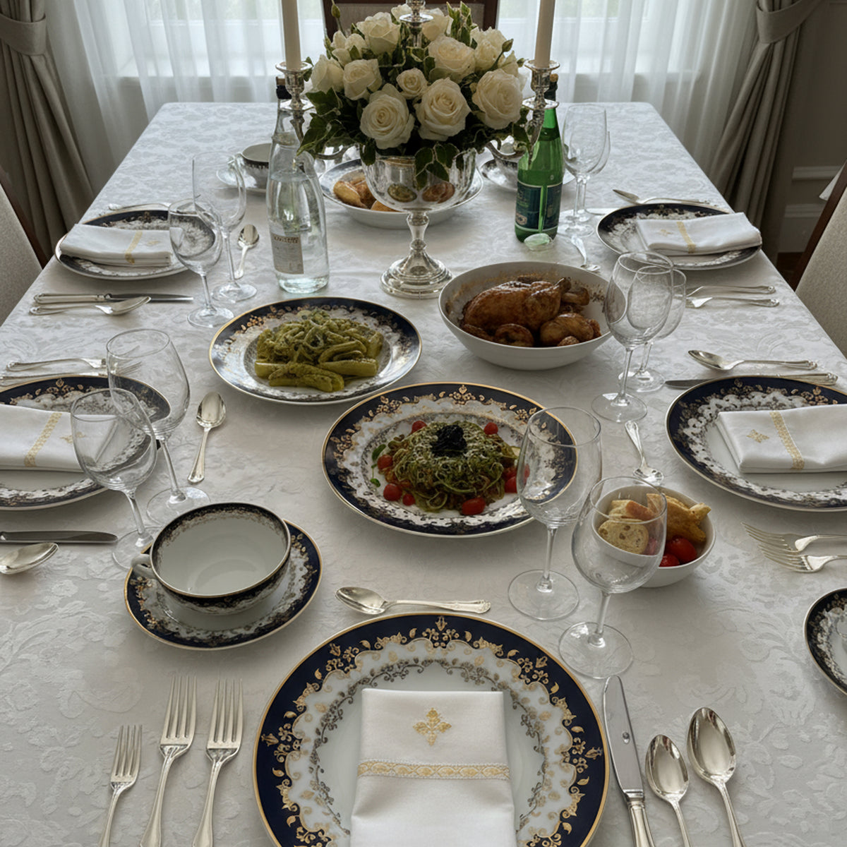 Capodimonte Porcelain Plate Set – Royal Collection
