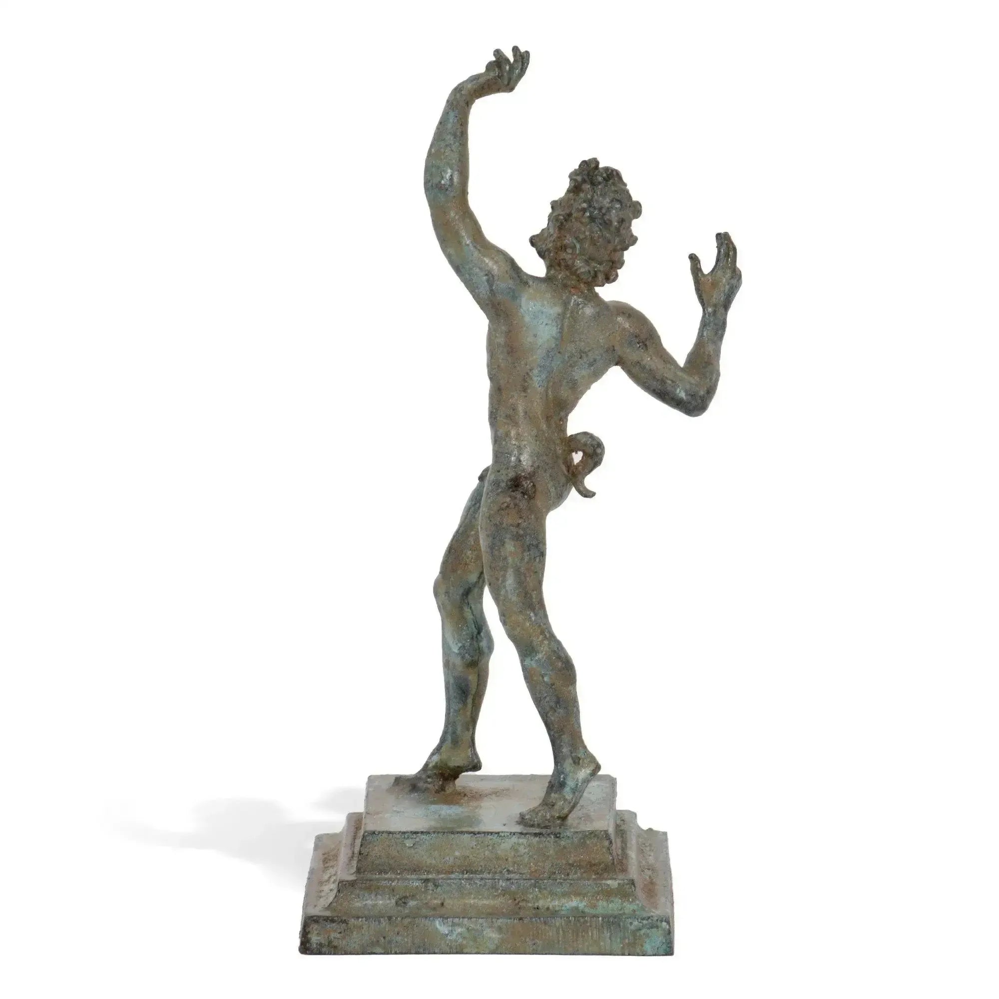 Statuette of the Faun of Pompeii, bronze sculpture