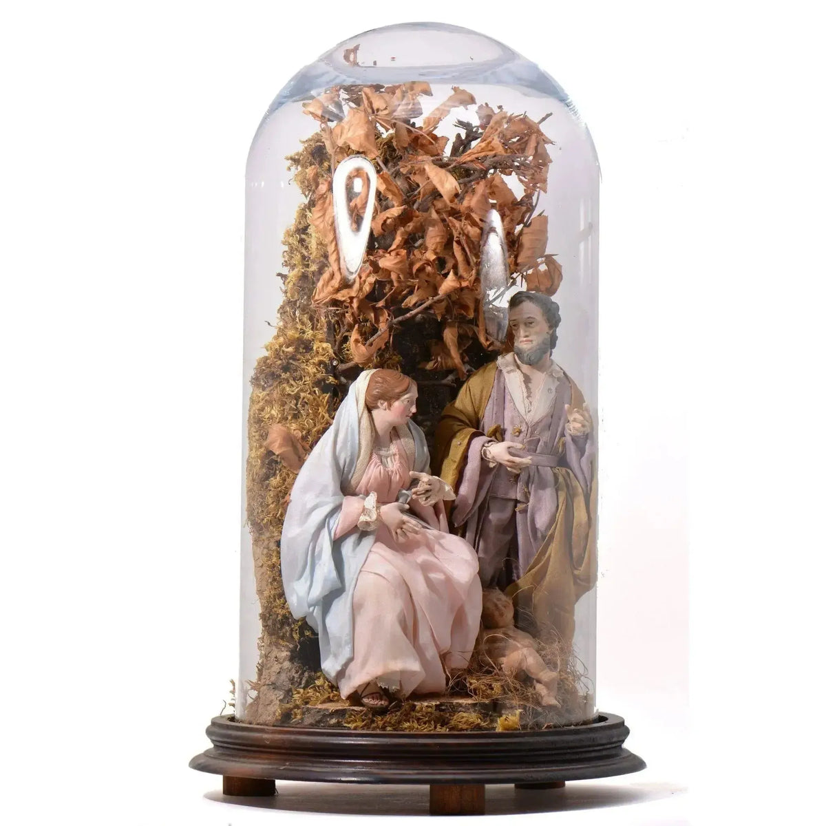 Crèche de cloche en verre San Gregorio Armeno