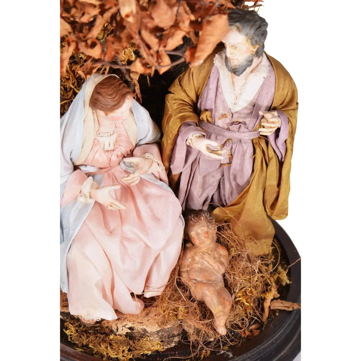 Glass nativity scene