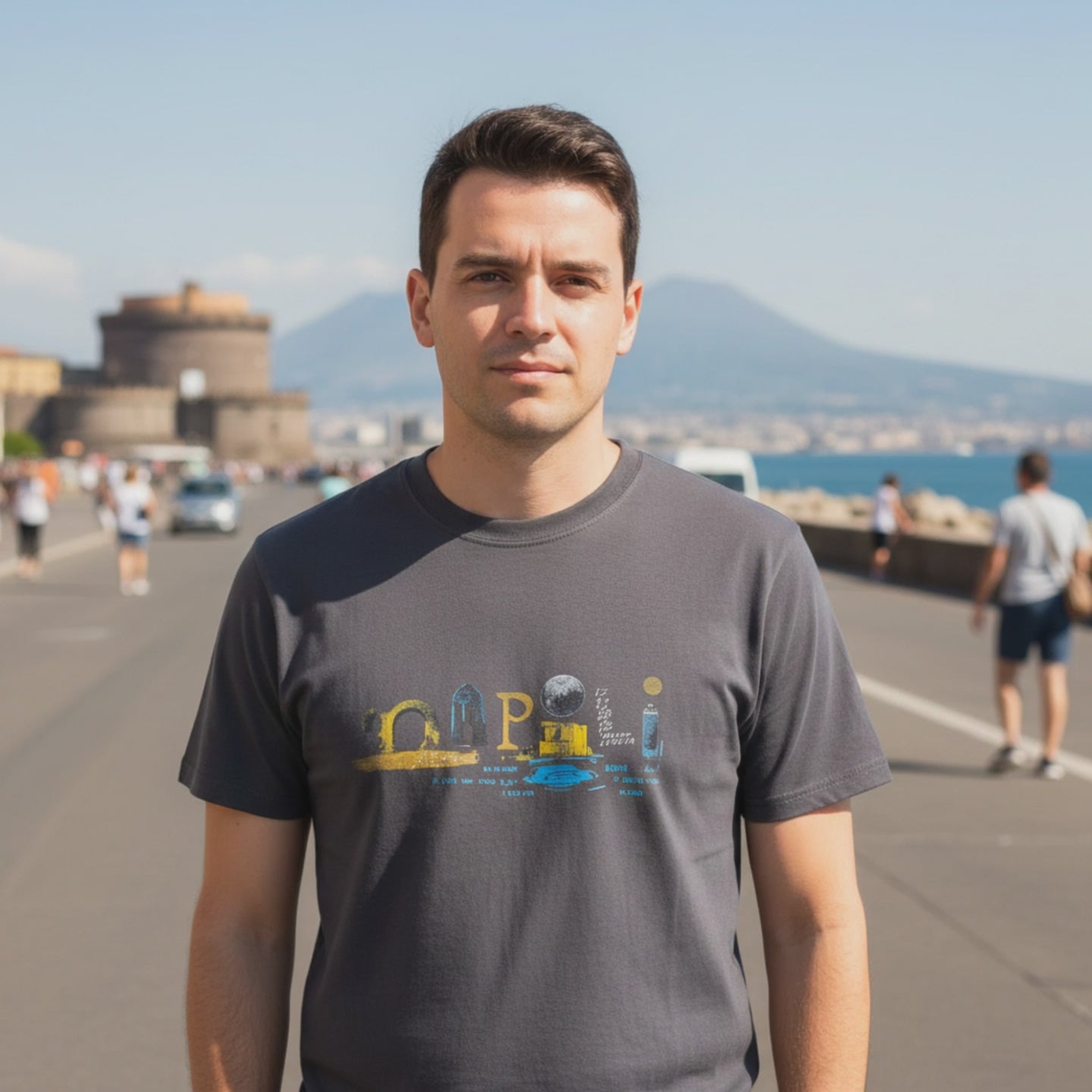 T-shirt uomo Arte Napoli in cotone