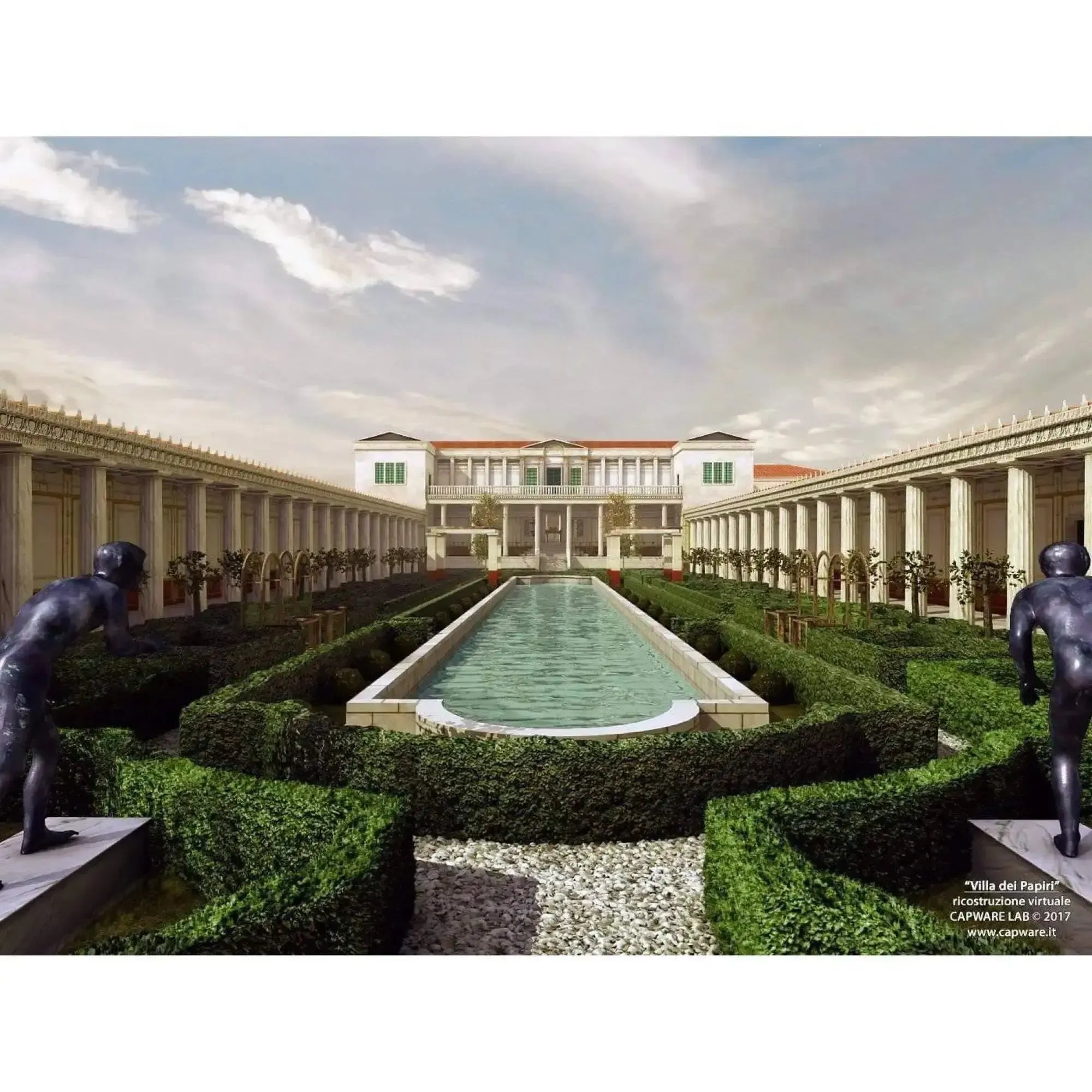 Statues de coureurs en bronze de la Villa dei Papiri à Herculanum